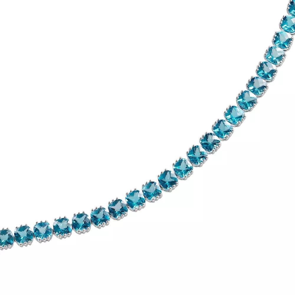 Oro Leoni Sterling Silver Blue Topaz Bracelet, Women's,  Product Image