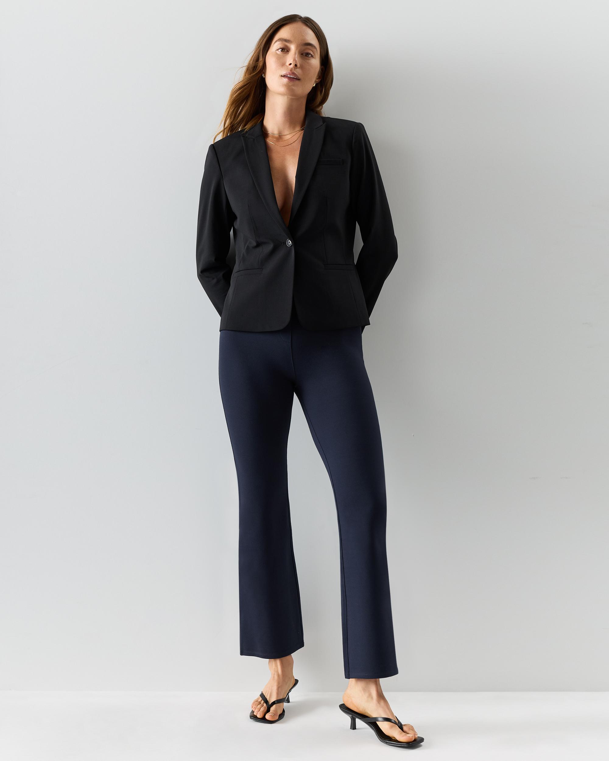 Quince | Women's Ponte Bootcut Pants Ultra-Stretch Versatile Pant, Rayon Product Image