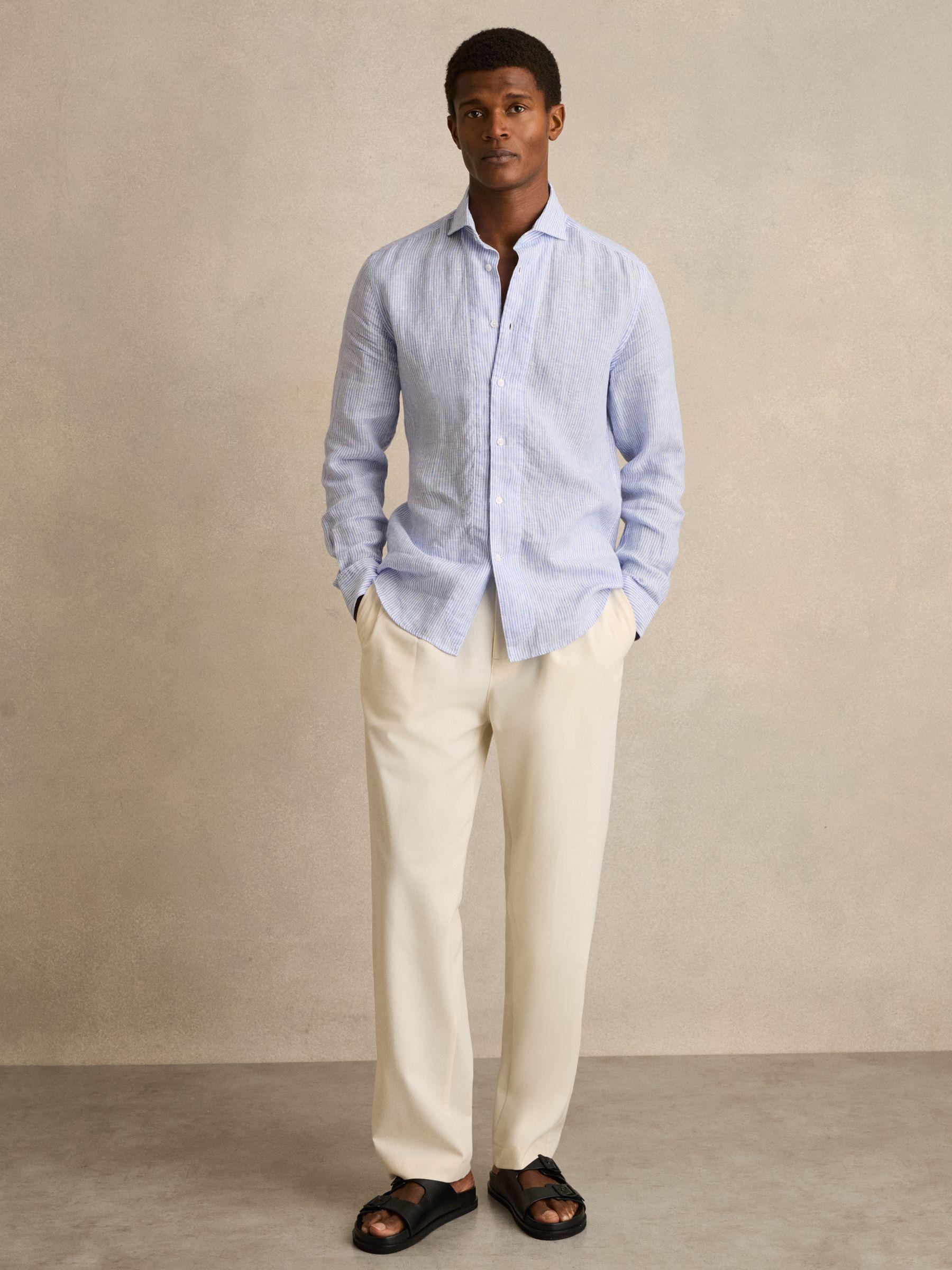 Leather Double-Strap Sandals in Black Product Image