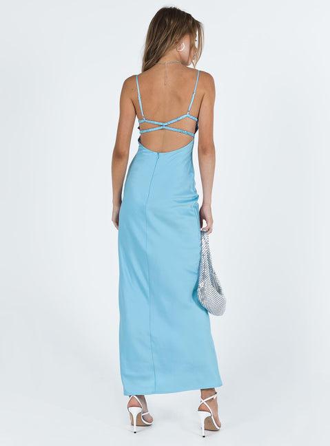 Ravia Maxi Dress Blue Product Image