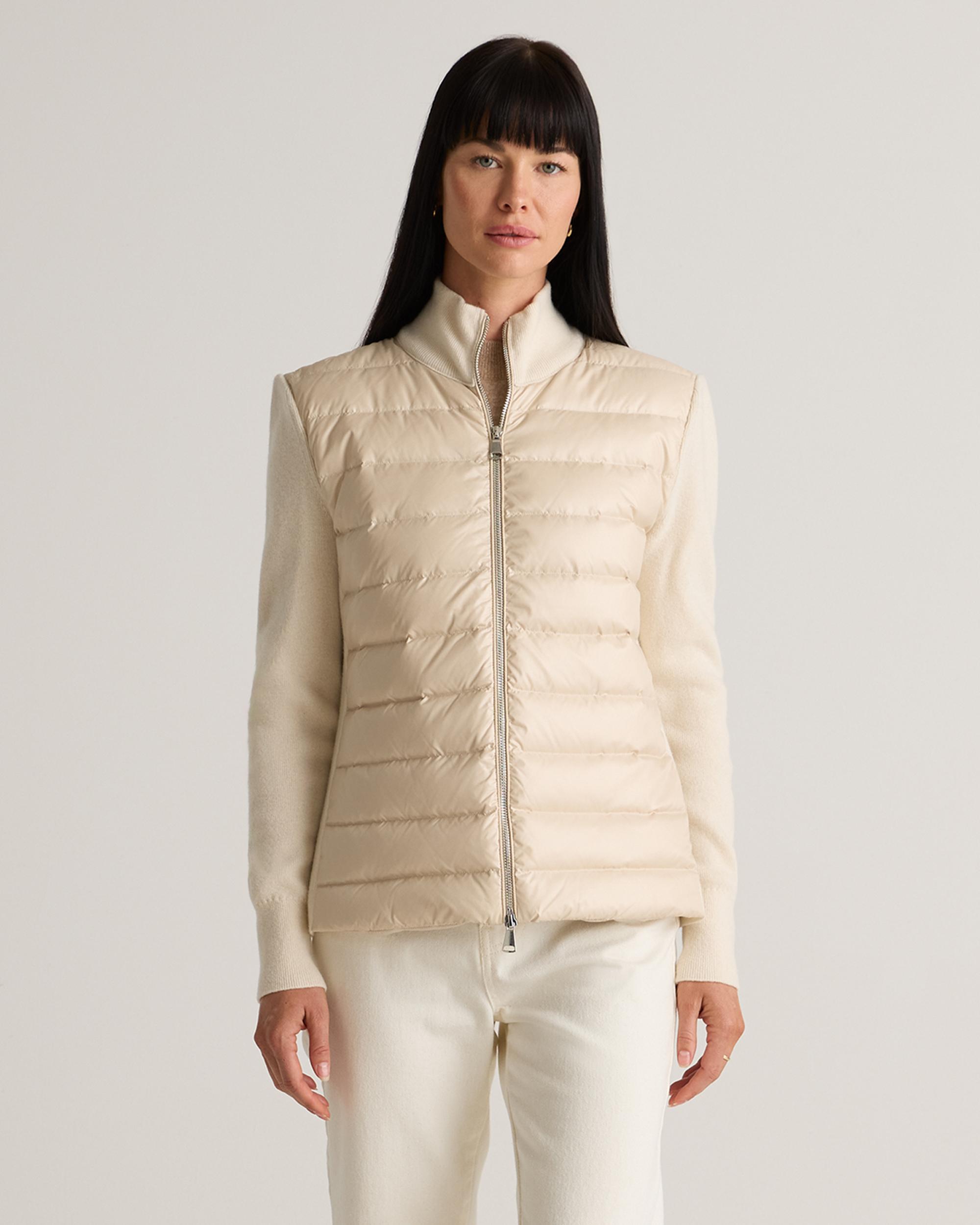 Quince | Women's Mixed Media Down and Cashmere Jacket Size XS Product Image