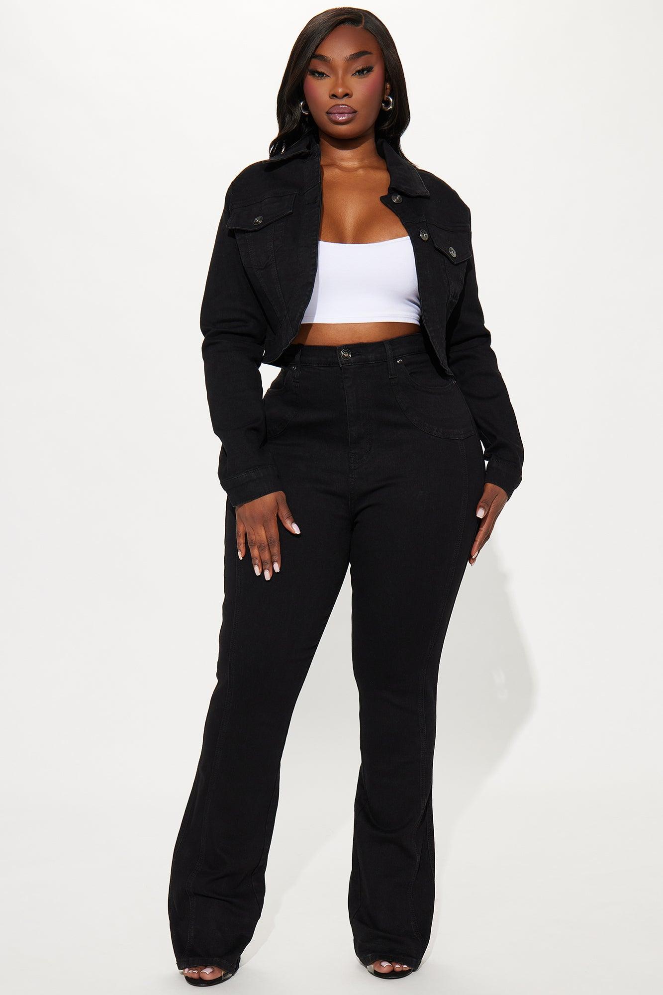 Fawcett Stretch Bootcut Jeans - Black Product Image