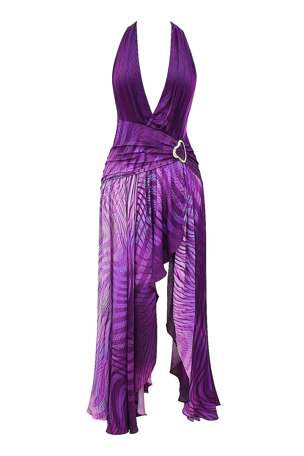 Olessia  orchid backless halter maxi dress Product Image