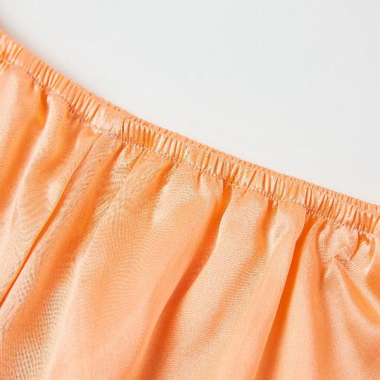 Silk French Knickers | Custom Size Handmade | Melon Shell | 19 Momme | Pure Mulberry Silk | Wedding Lingerie Product Image