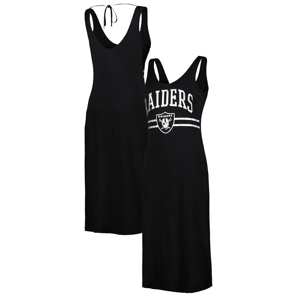 Women's G-III 4Her by Carl Banks Black Las Vegas Raiders Training V-Neck Maxi Dress,  Product Image