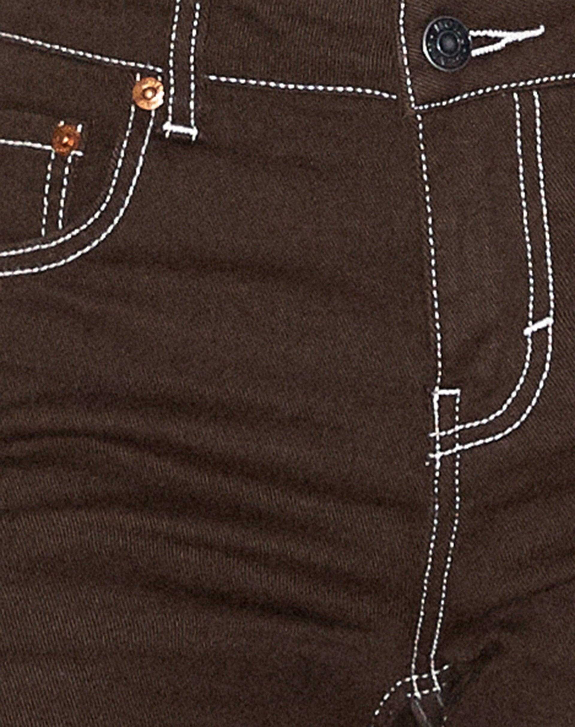 Low Rise Bootleg Jeans in Bitter Chocolate Product Image