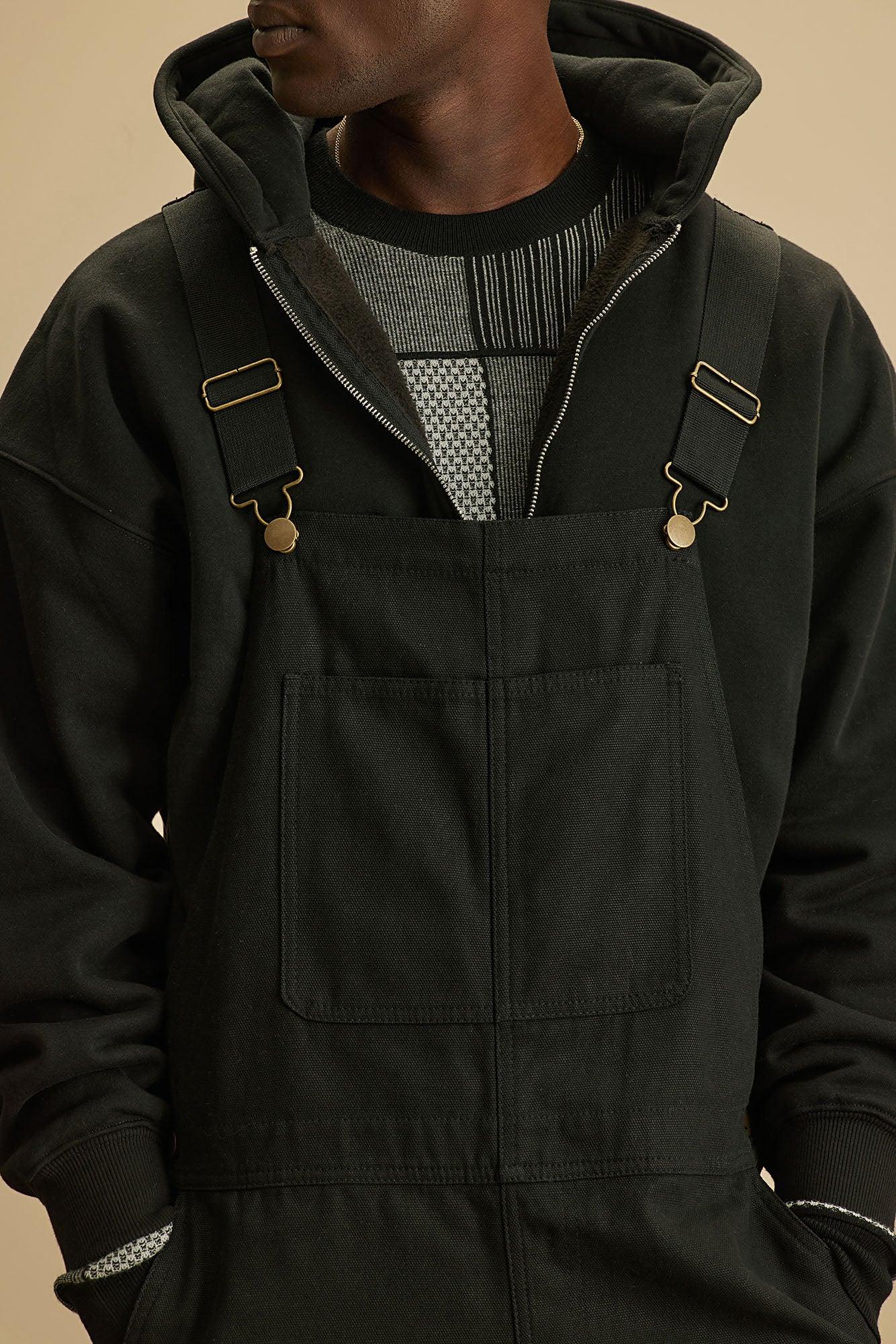 Alexander Utility Canvas Overalls - Black Product Image