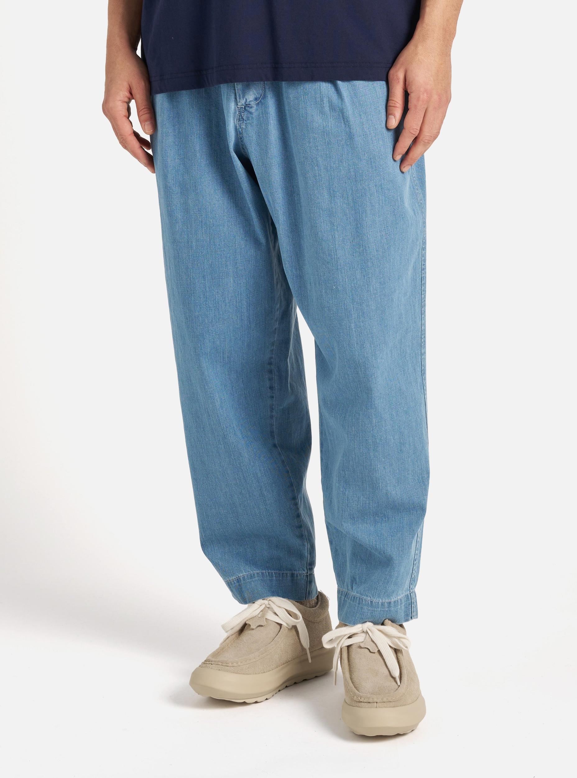 Washed Indigo 8oz Organic Denim Oxford Pant Product Image