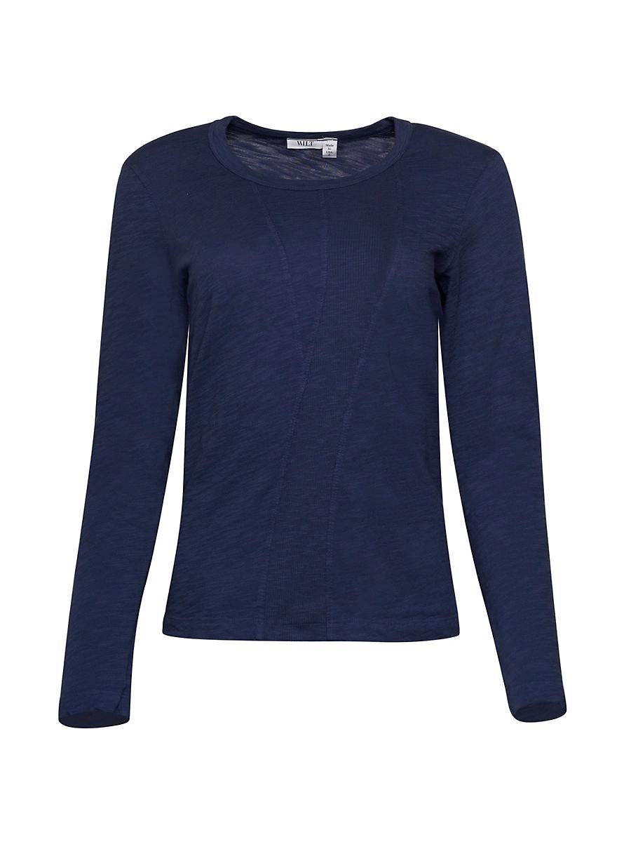 Womens Long-Sleeve Cotton Slub Tee Product Image