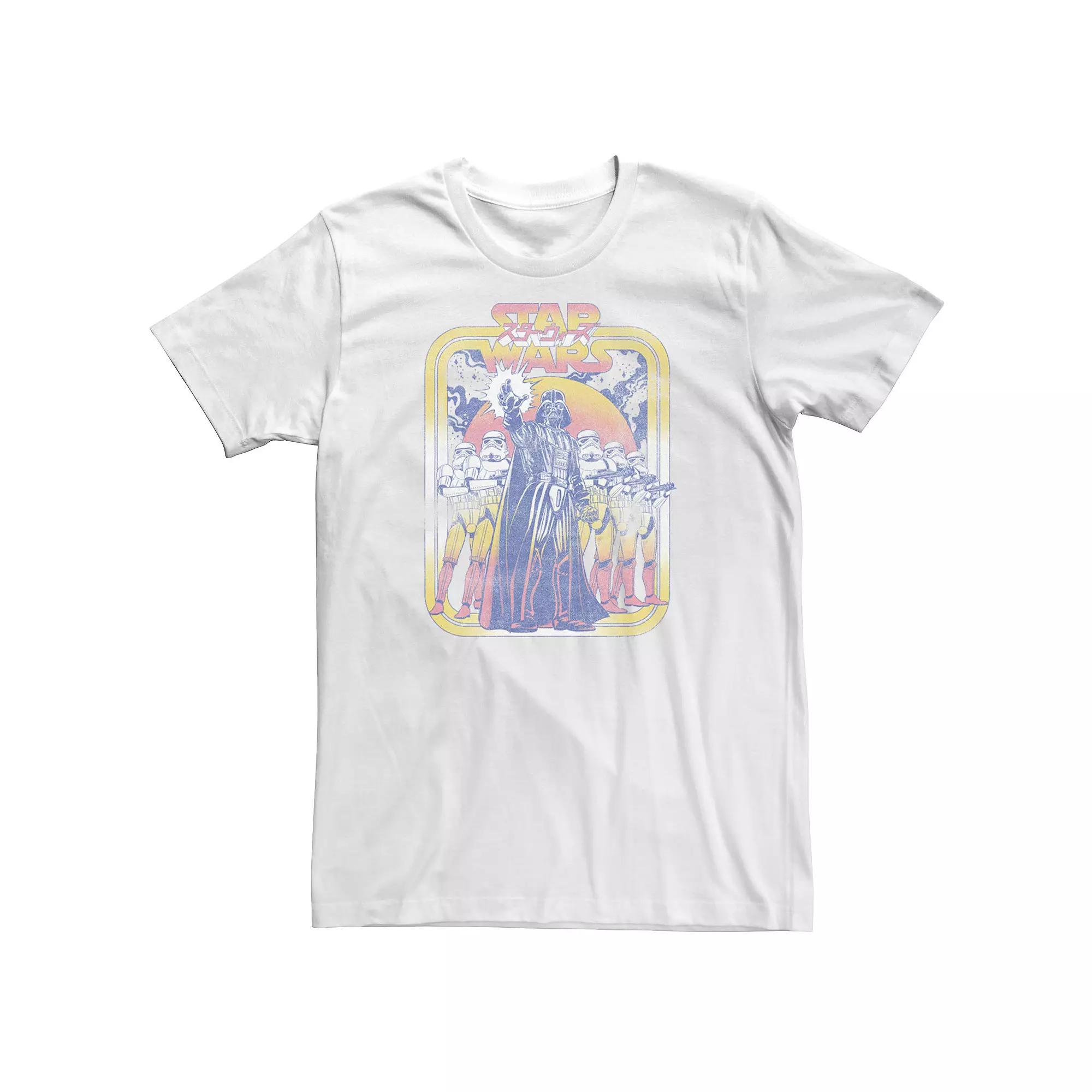 Big & Tall Star Wars Darth Vader Stormtroopers Vintage Pop Cover Tee, Men's,  Product Image