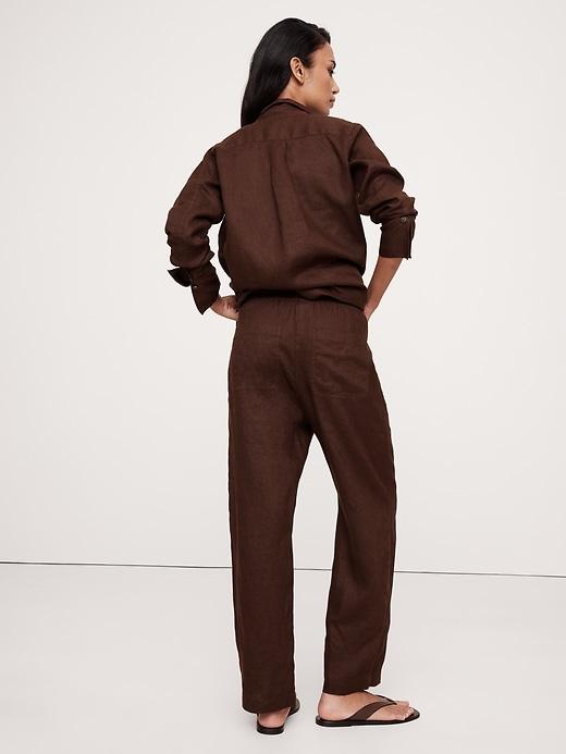 Linen Pull-On Ankle Pant Product Image