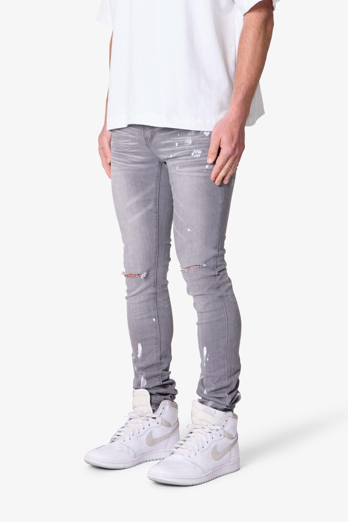 X504 Stretch Skinny Denim - Grey Product Image