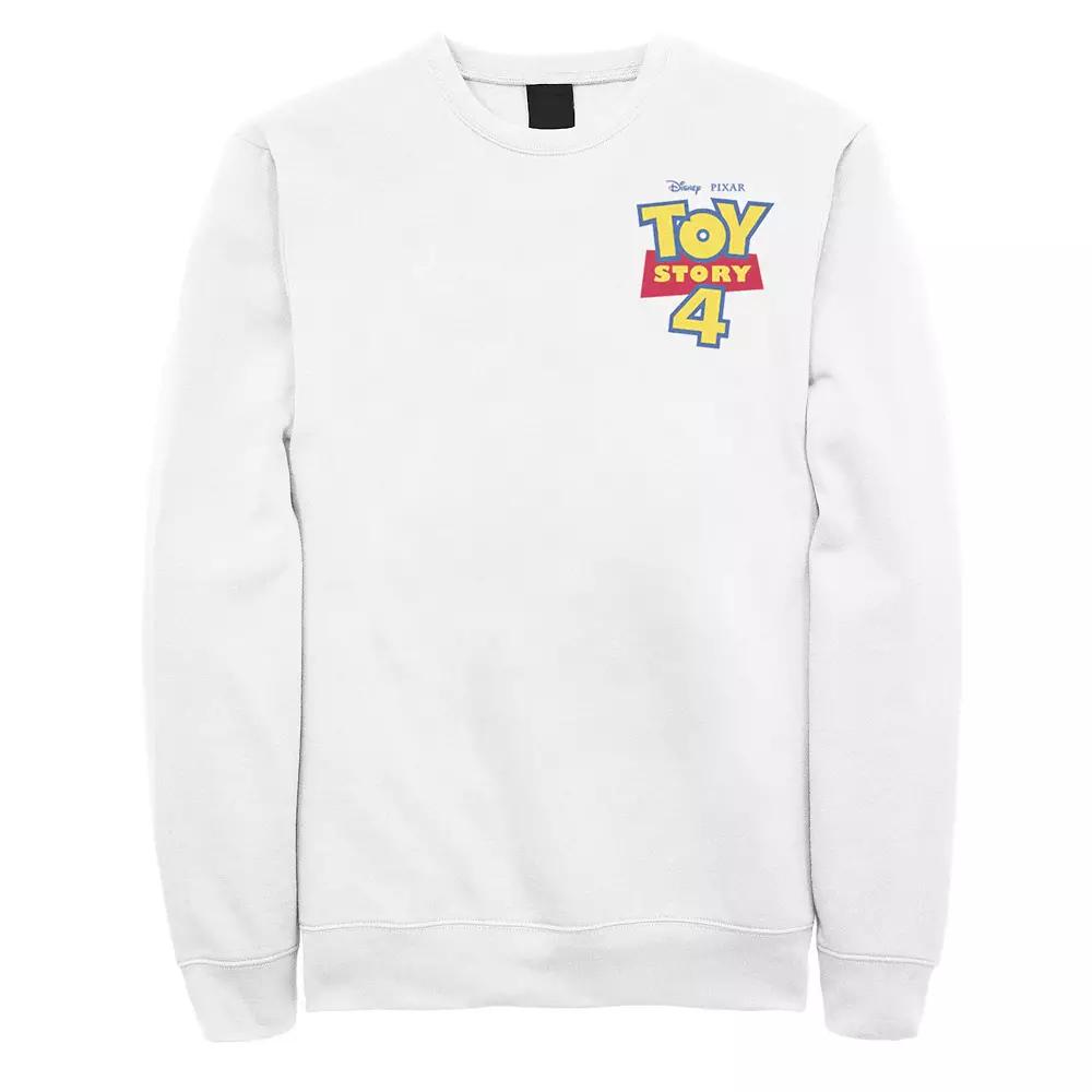 Men's Disney/Pixar Toy Story 4 Movie Logo Sweatshirt, Size: Large, White Product Image