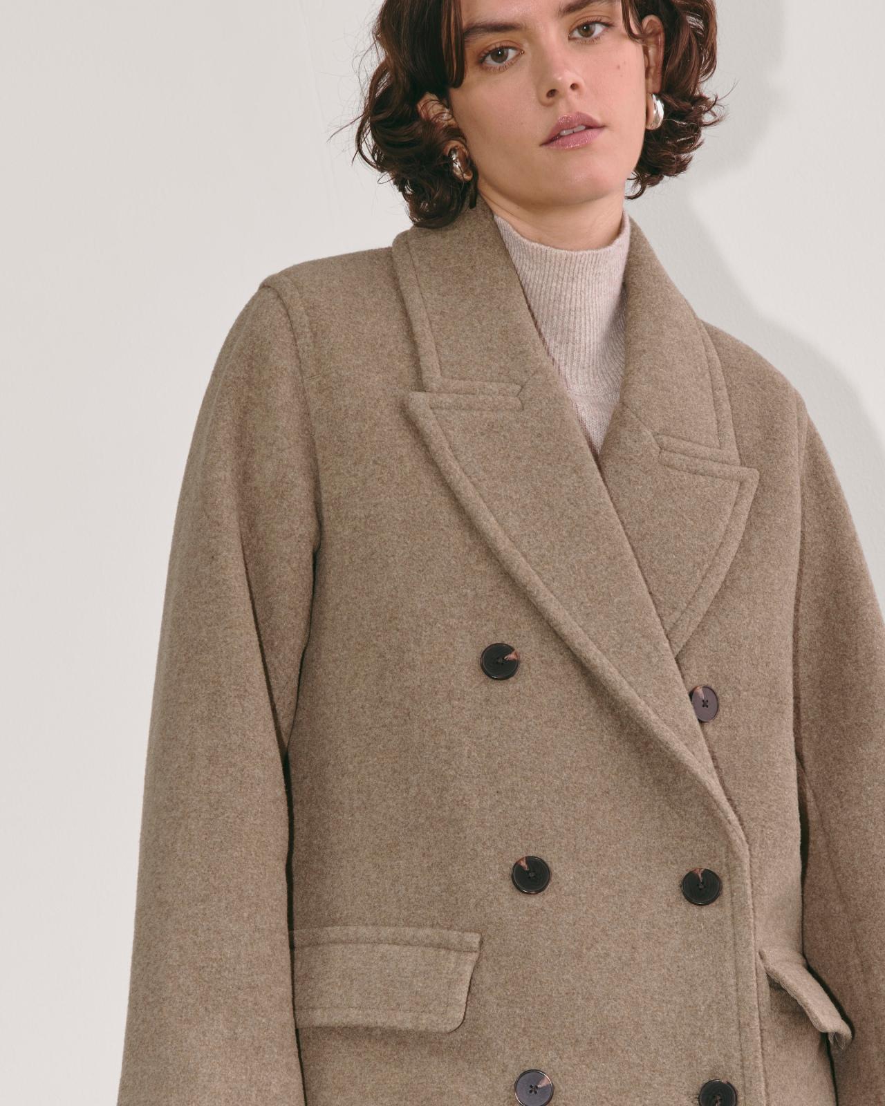Womens Double-Breasted Coat in Wool by Everlane Product Image