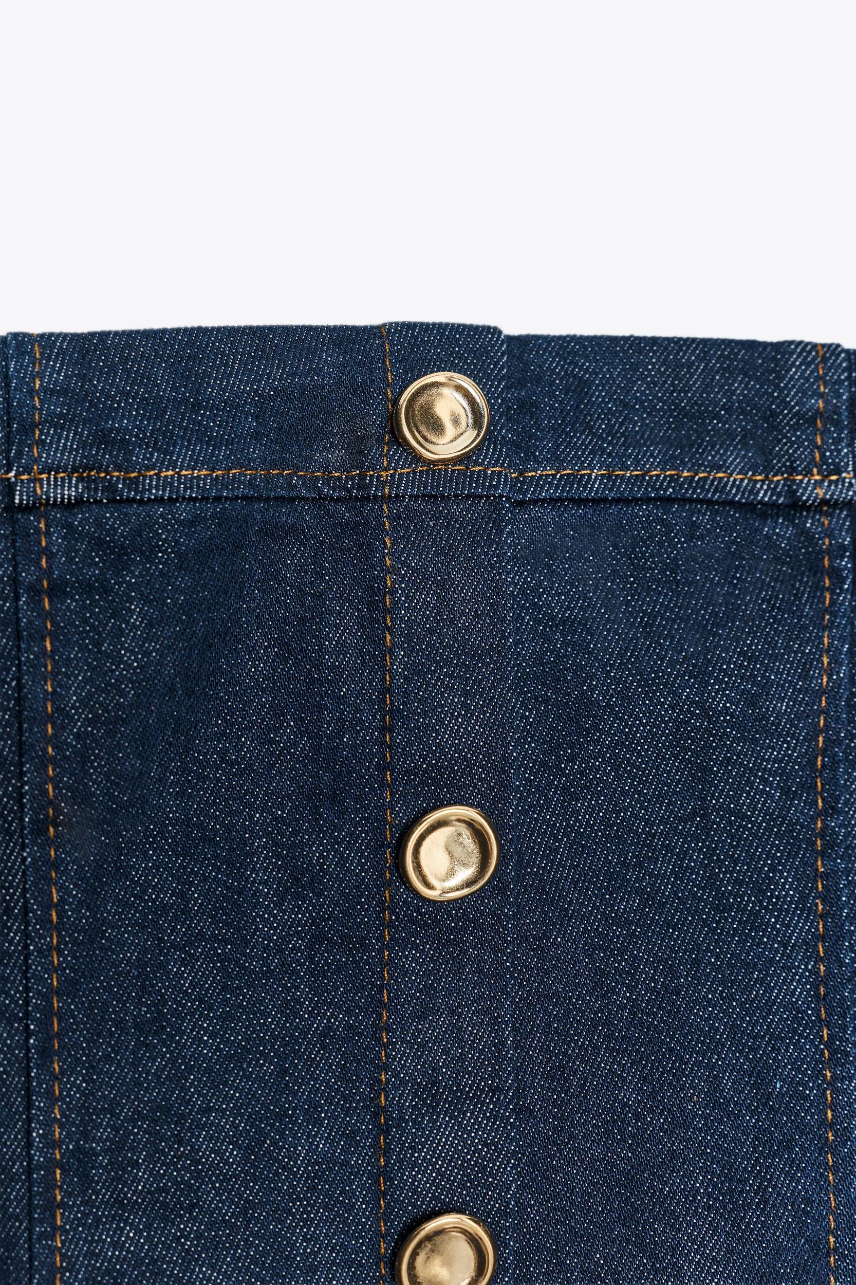 Z1975 DENIM PEPLUM TOP Product Image