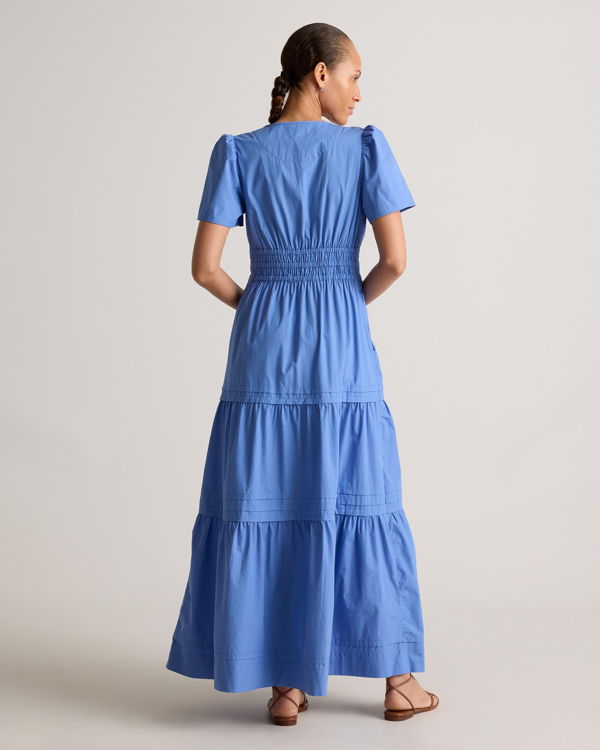 Quince | Women's Poplin Tiered Maxi Dress Cotton Product Image