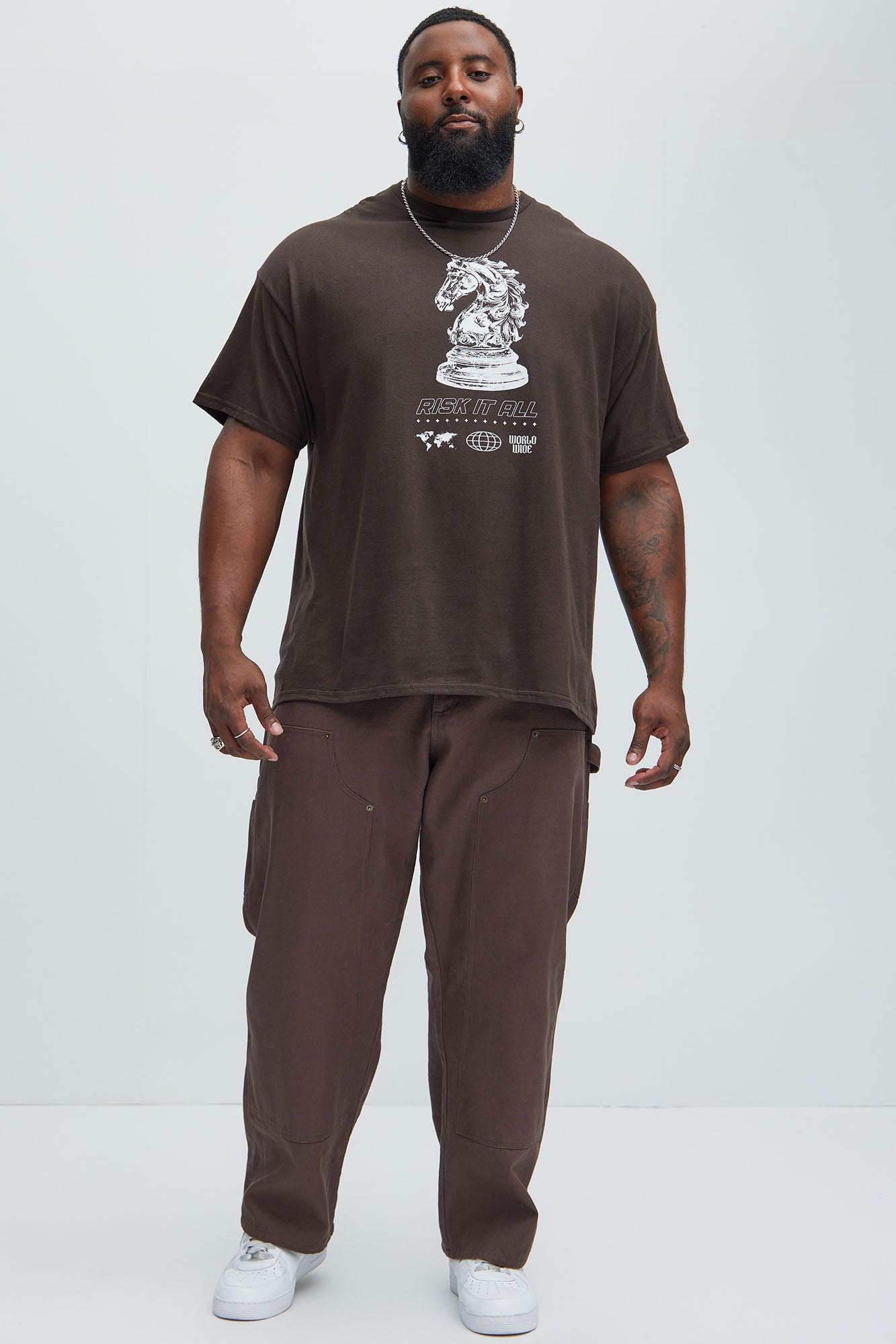 Risk It All Knight Short Sleeve Tee - Brown Product Image