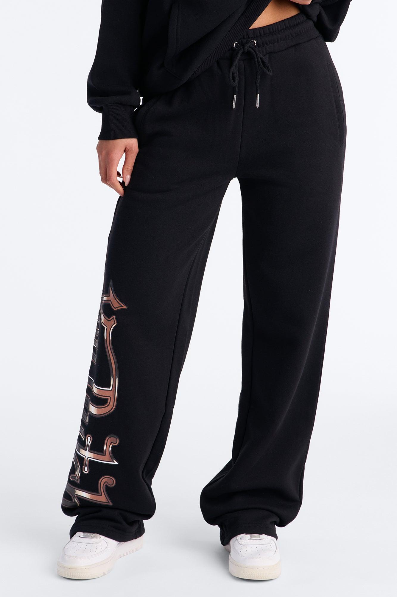 Von Dutch Motion Fleece Pants - Black Female Product Image