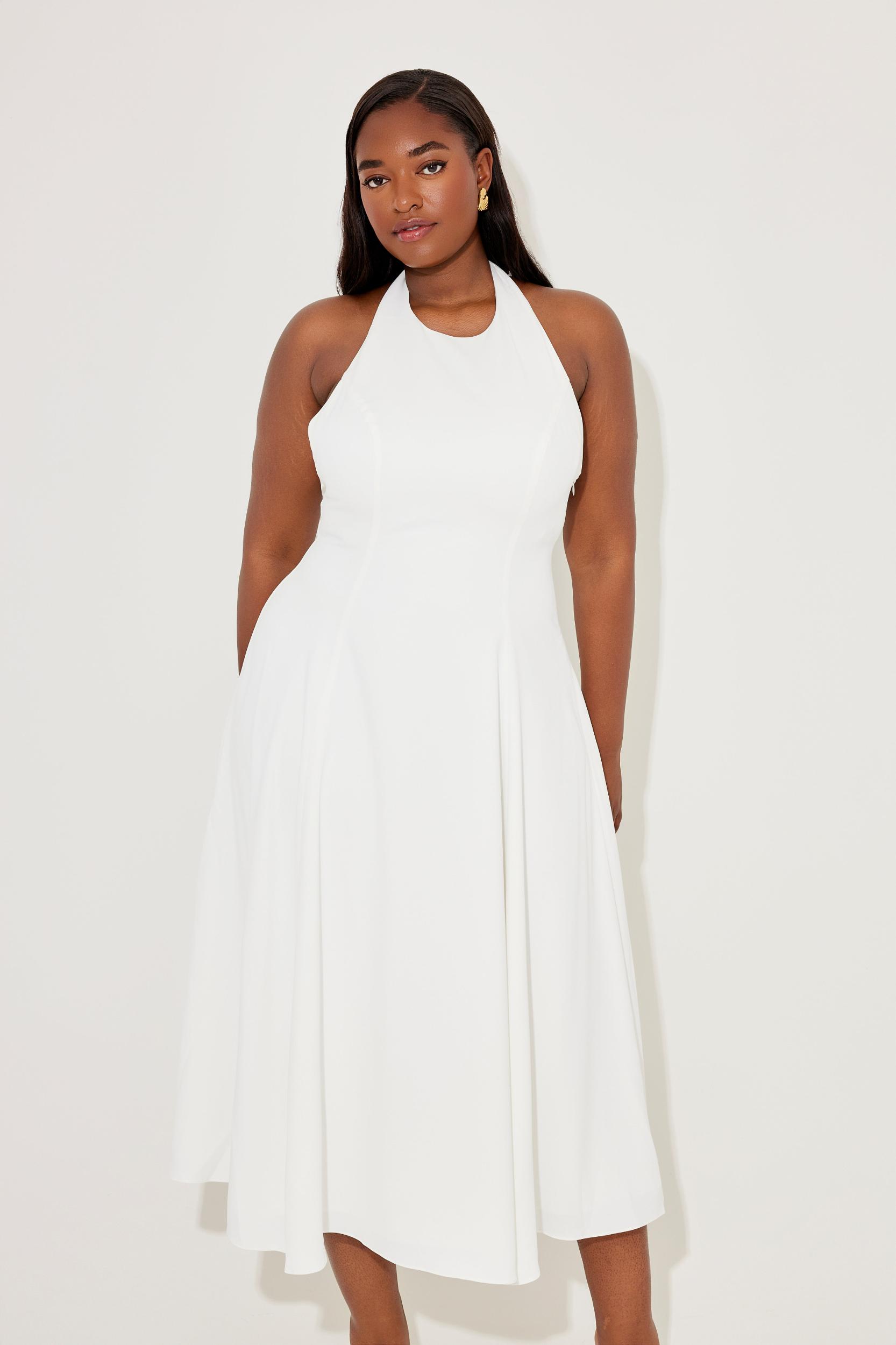Low Back Midi Dress Product Image