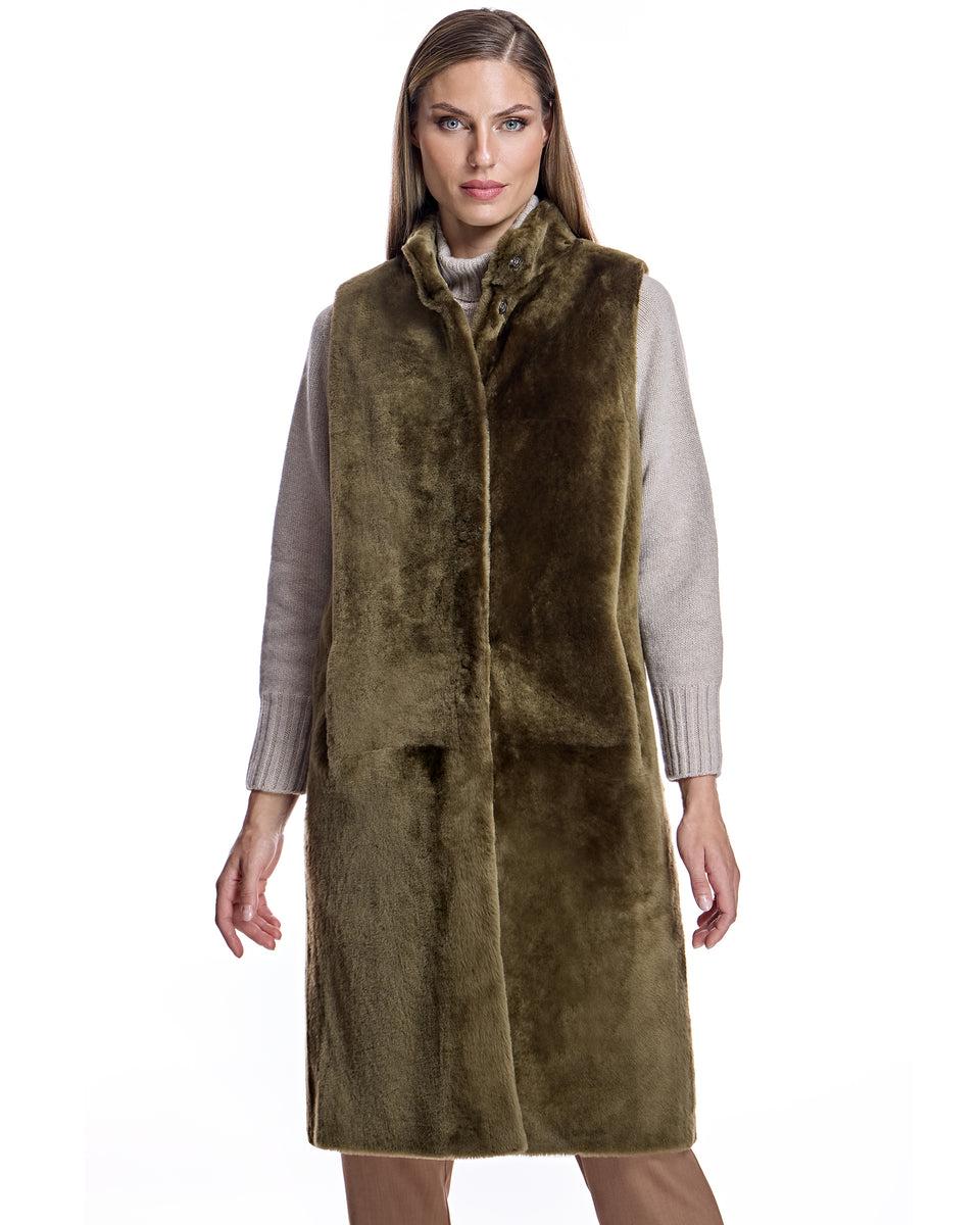 Reversible Shearling Vest Product Image