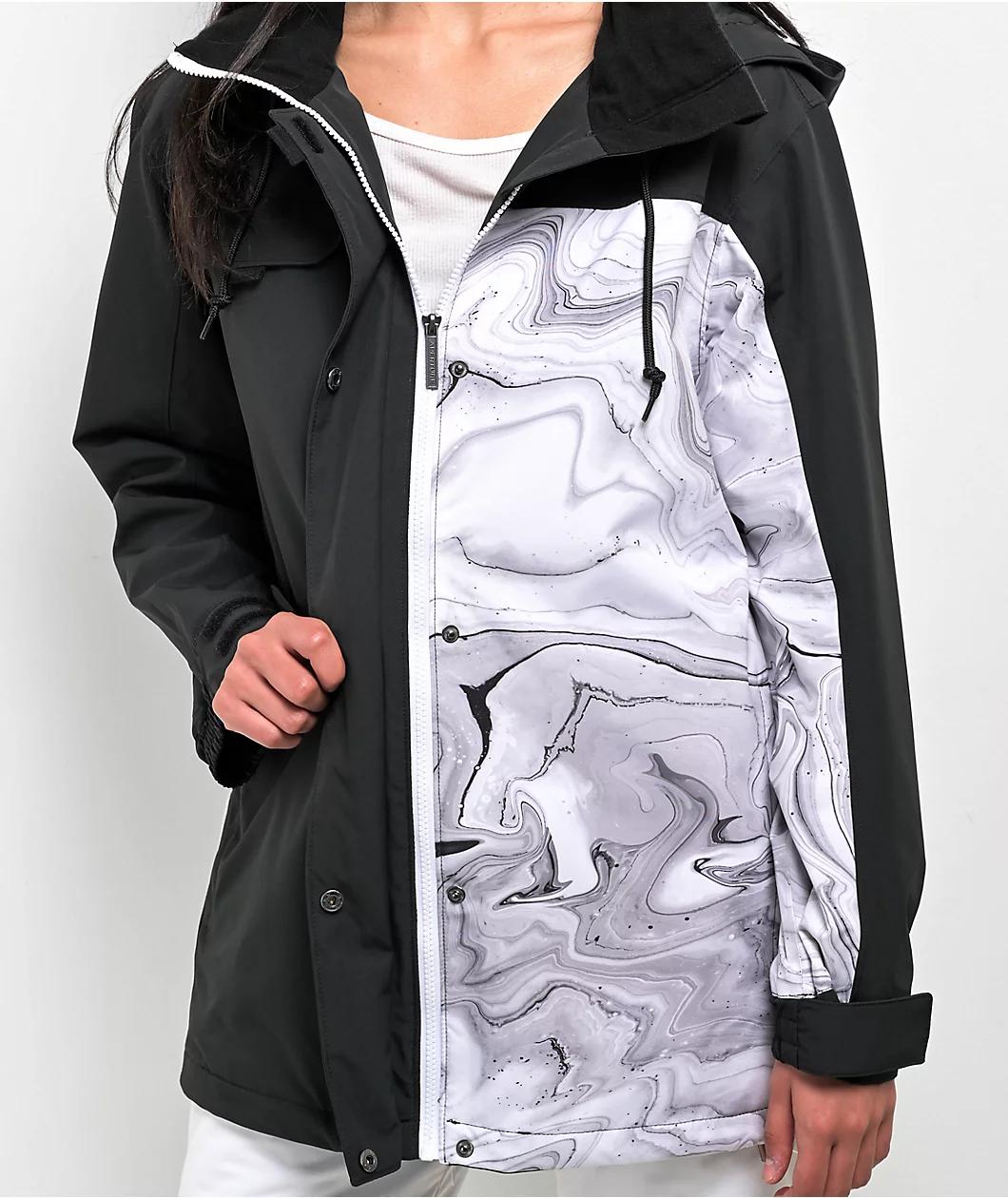 Aperture Lexi Black & Marble 10K Snowboard Jacket 2024 Product Image