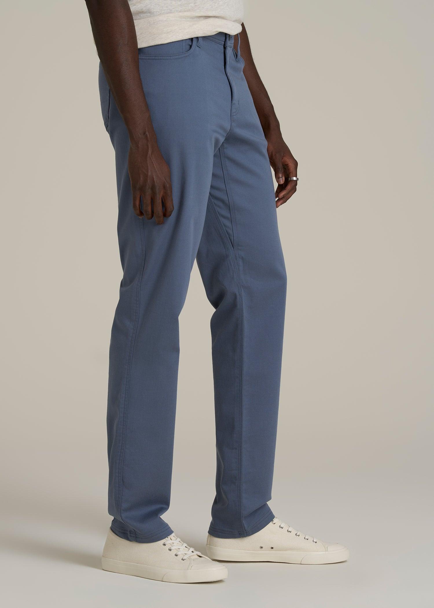 Everyday Comfort 5-Pocket TAPERED-FIT Pant for Tall Men in Blue Slate Male Product Image