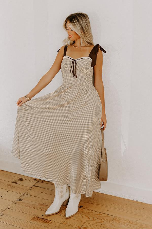 Charming Views Gingham Midi Dress Product Image