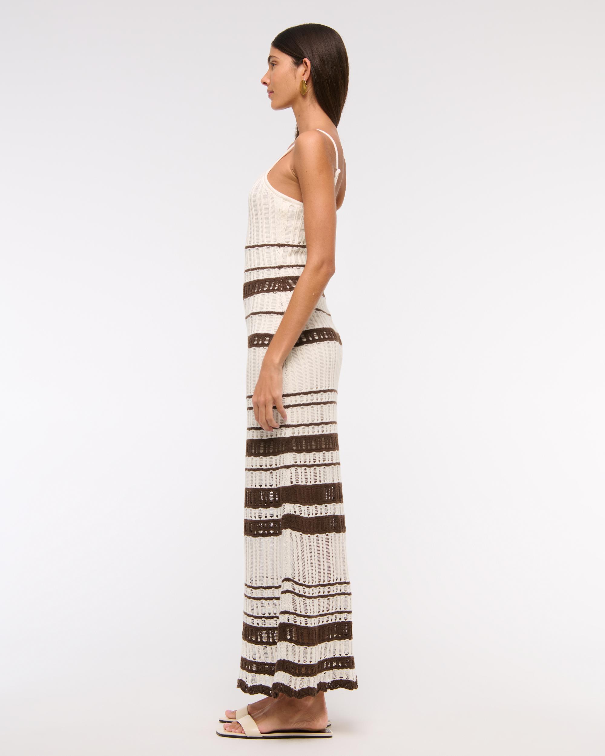 Crochet-Style Maxi Dress Product Image