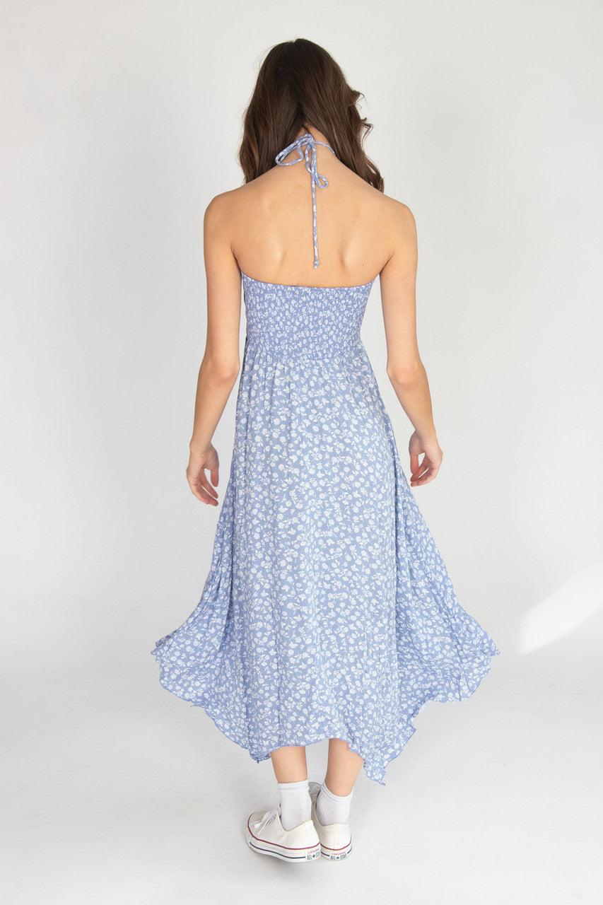 Floral Smocked Hanky Hem Dress Product Image