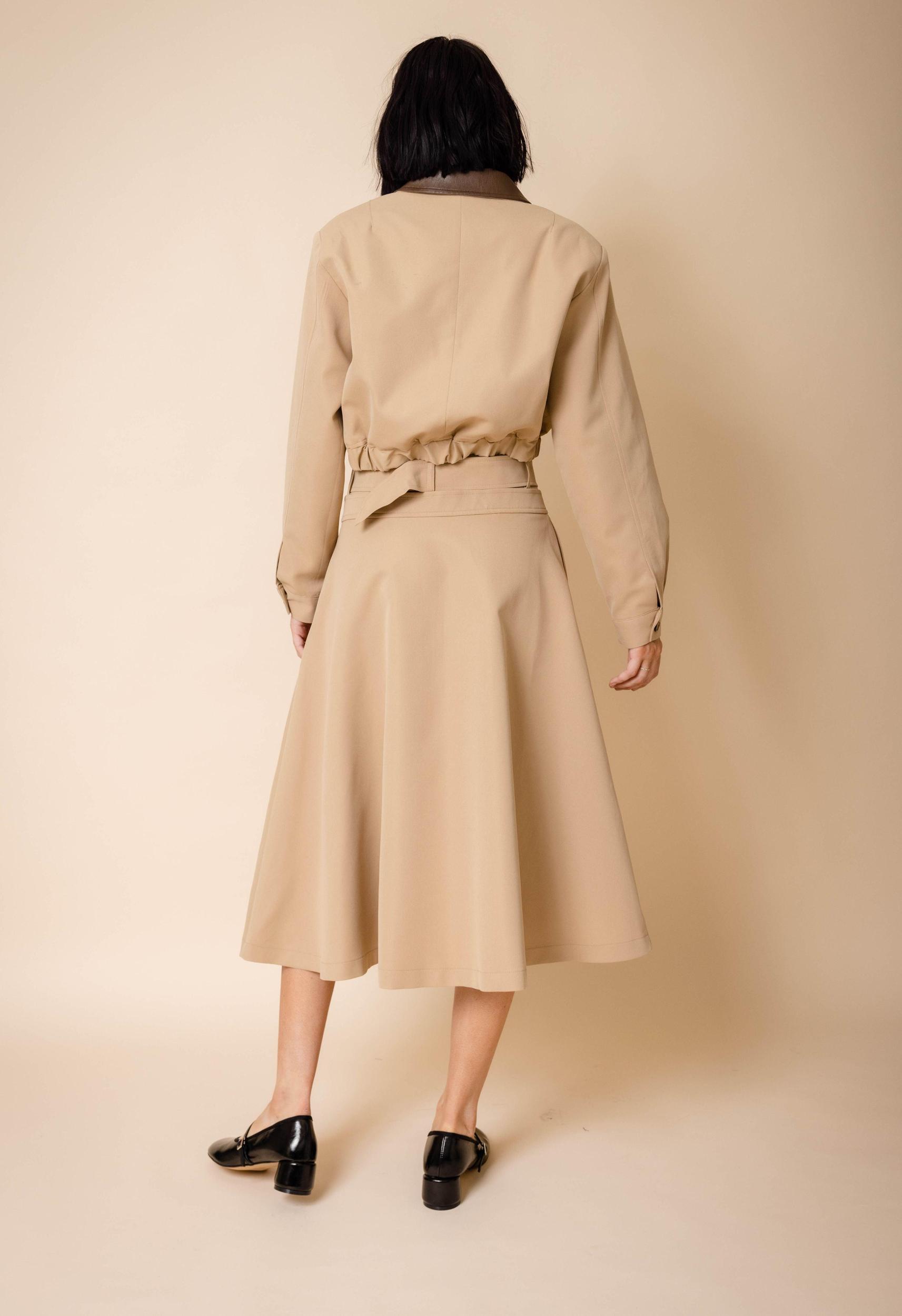 Belladonna Pleated Skirt in Sand Product Image