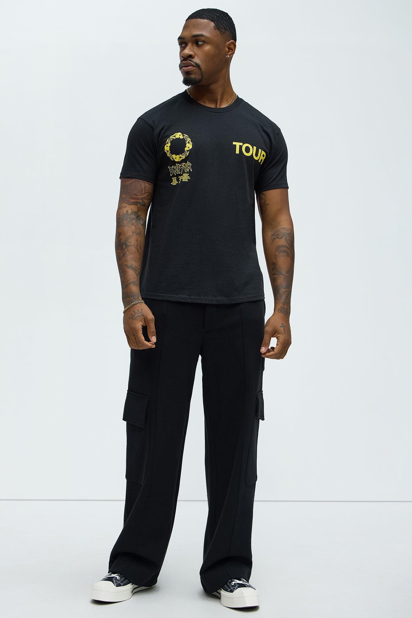 Tour Short Sleeve Crew Neck T shirt - Black Product Image