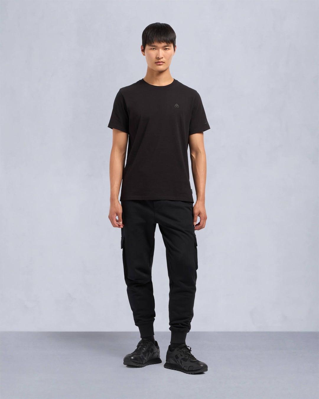 Moose Knuckles Mens Satellite Tee in Black Product Image