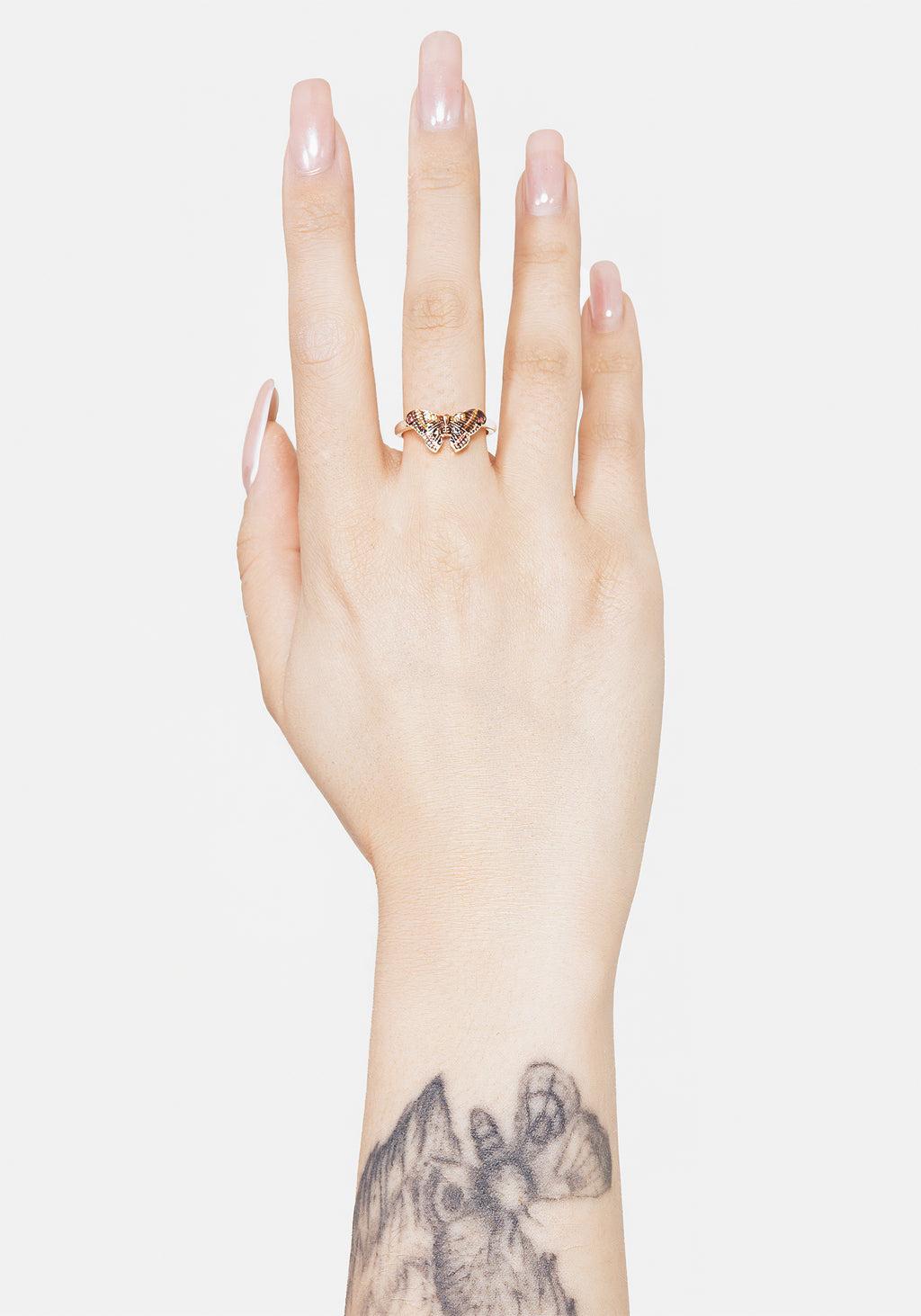 Hermia Foxglove Hoop Earrings Product Image