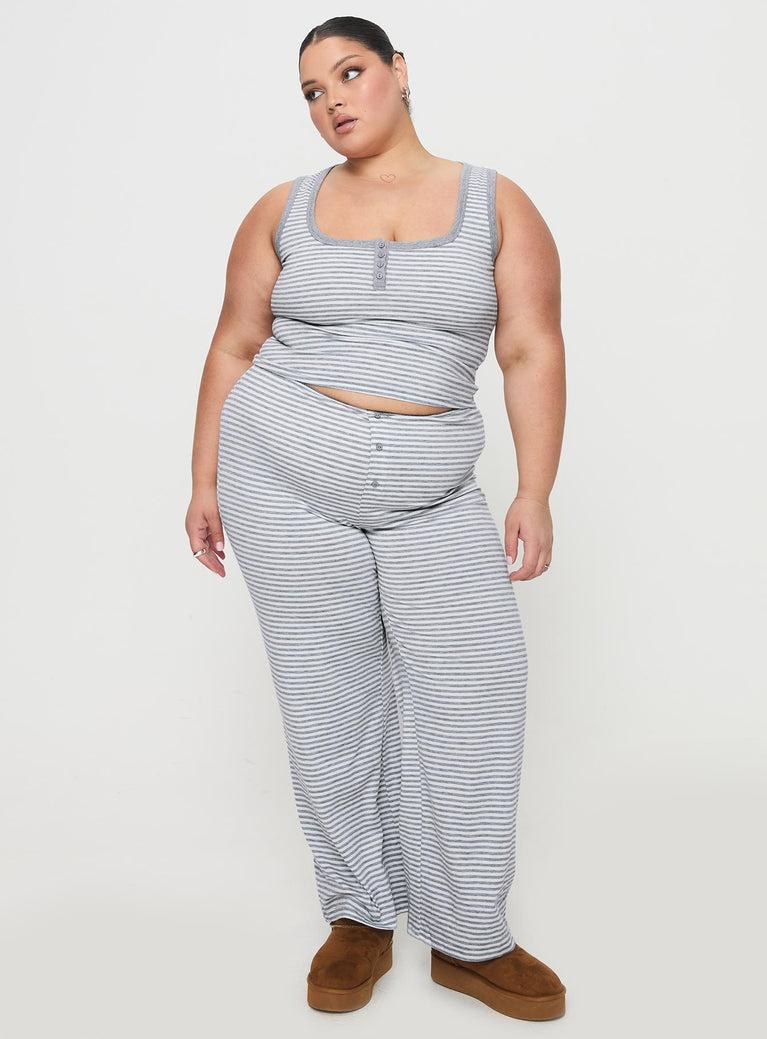 Waffles Stripe Sleep Set Multi Curve Product Image