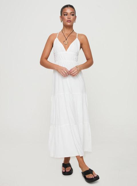 Mckew Maxi Dress White Product Image