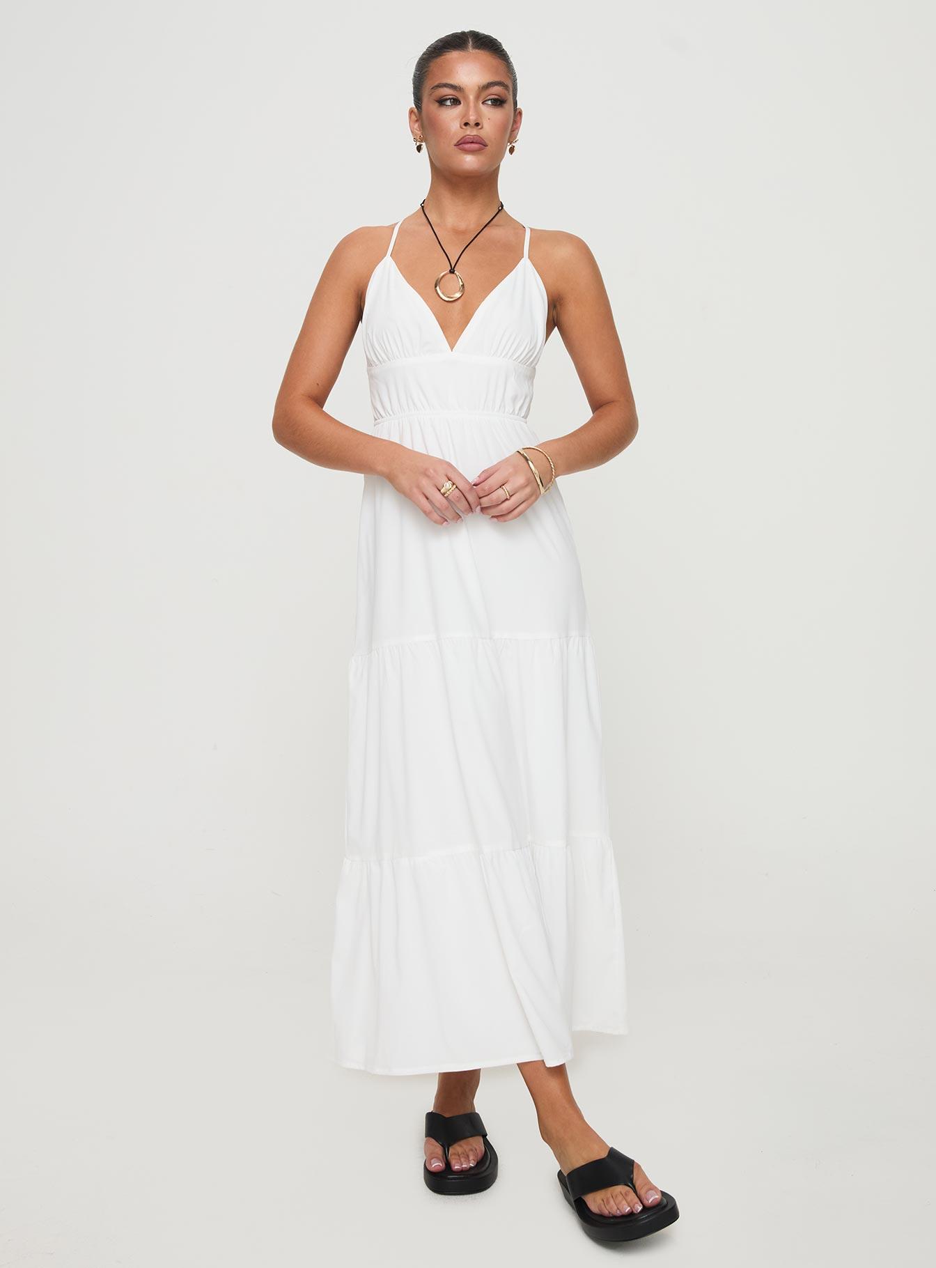 Mckew Maxi Dress White Product Image