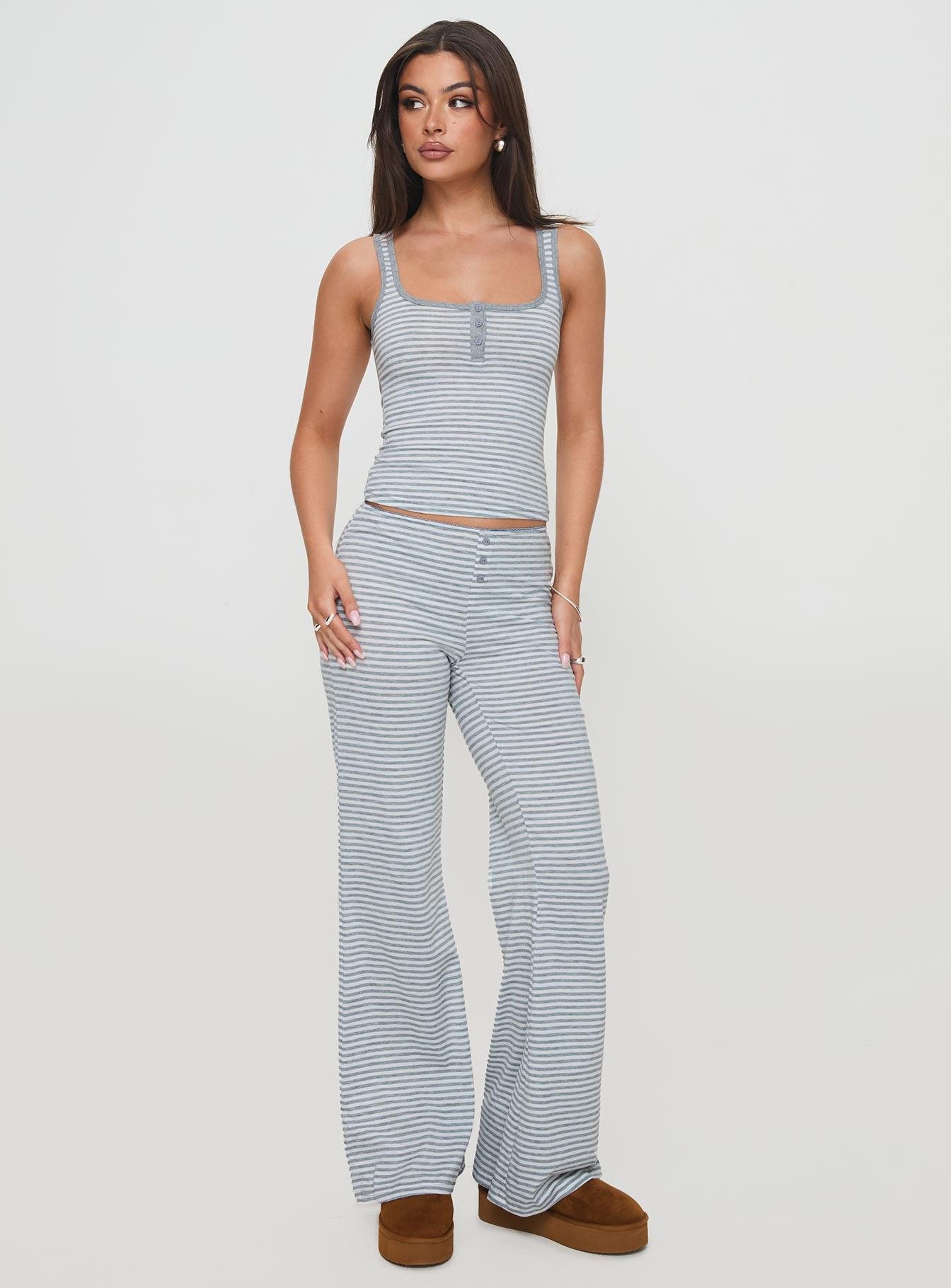 Waffles Stripe Sleep Set Multi Product Image