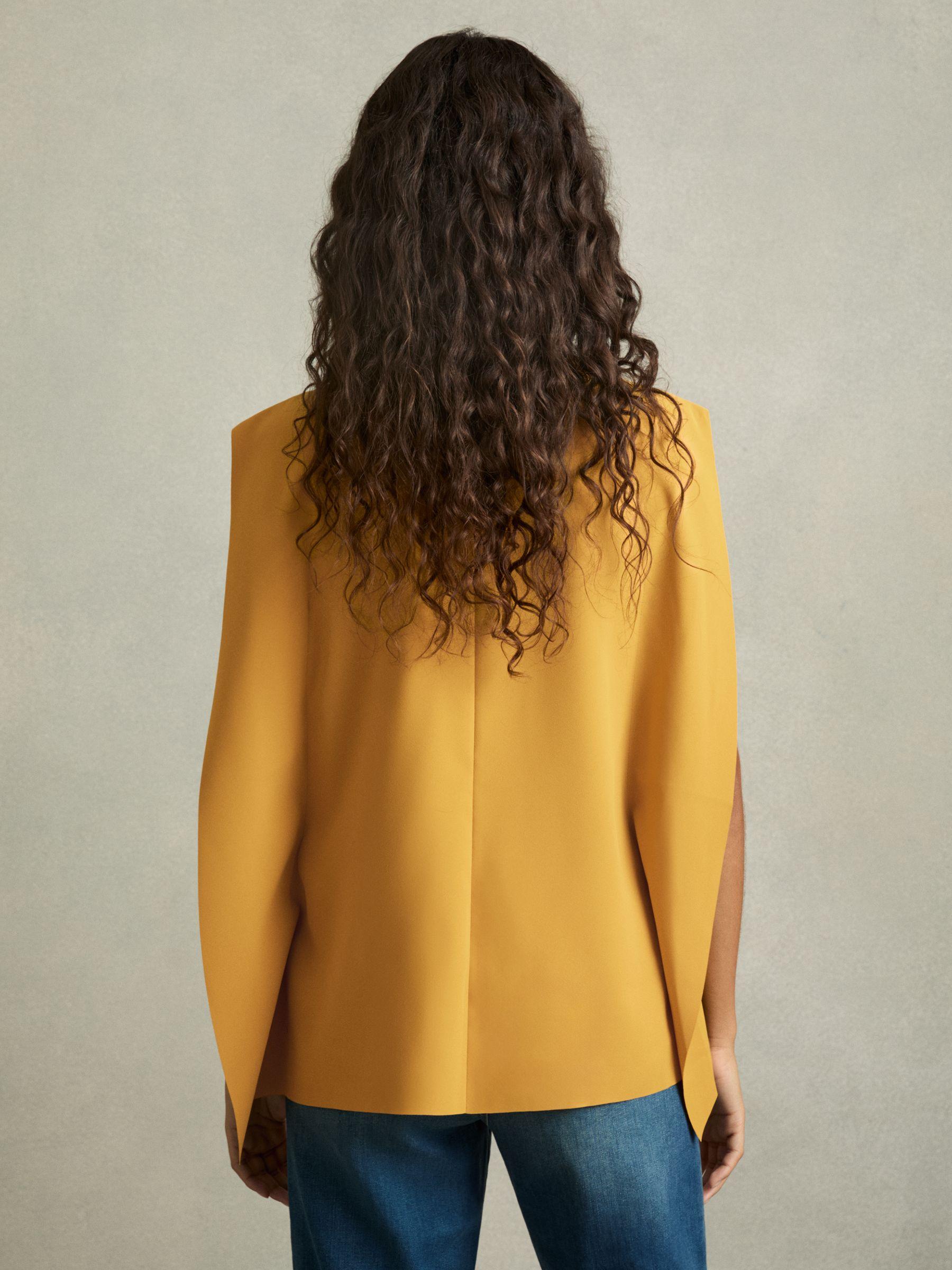 Drape-Neck Shell Top in Yellow Product Image