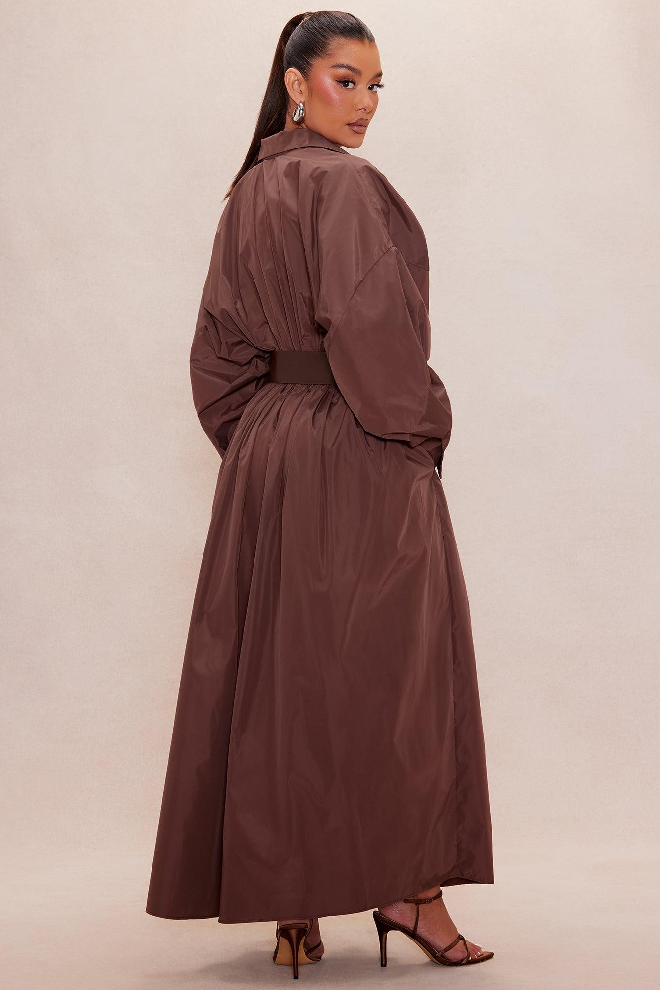 Janelle Belted Trench Coat - Brown Female Product Image