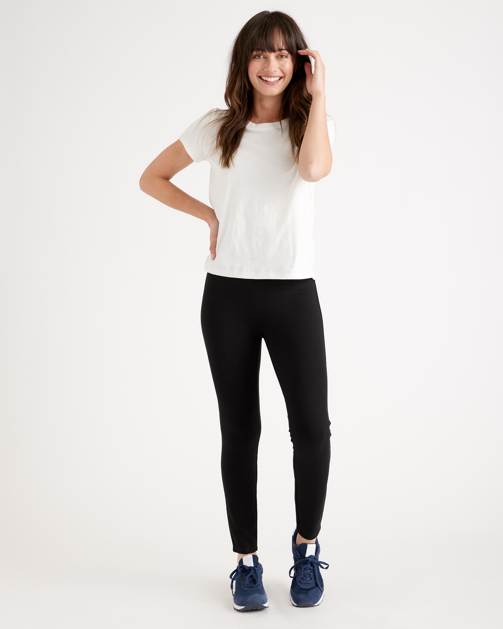 Quince | Women's Ultra-Stretch Ponte Skinny Pants Petite Rayon Product Image