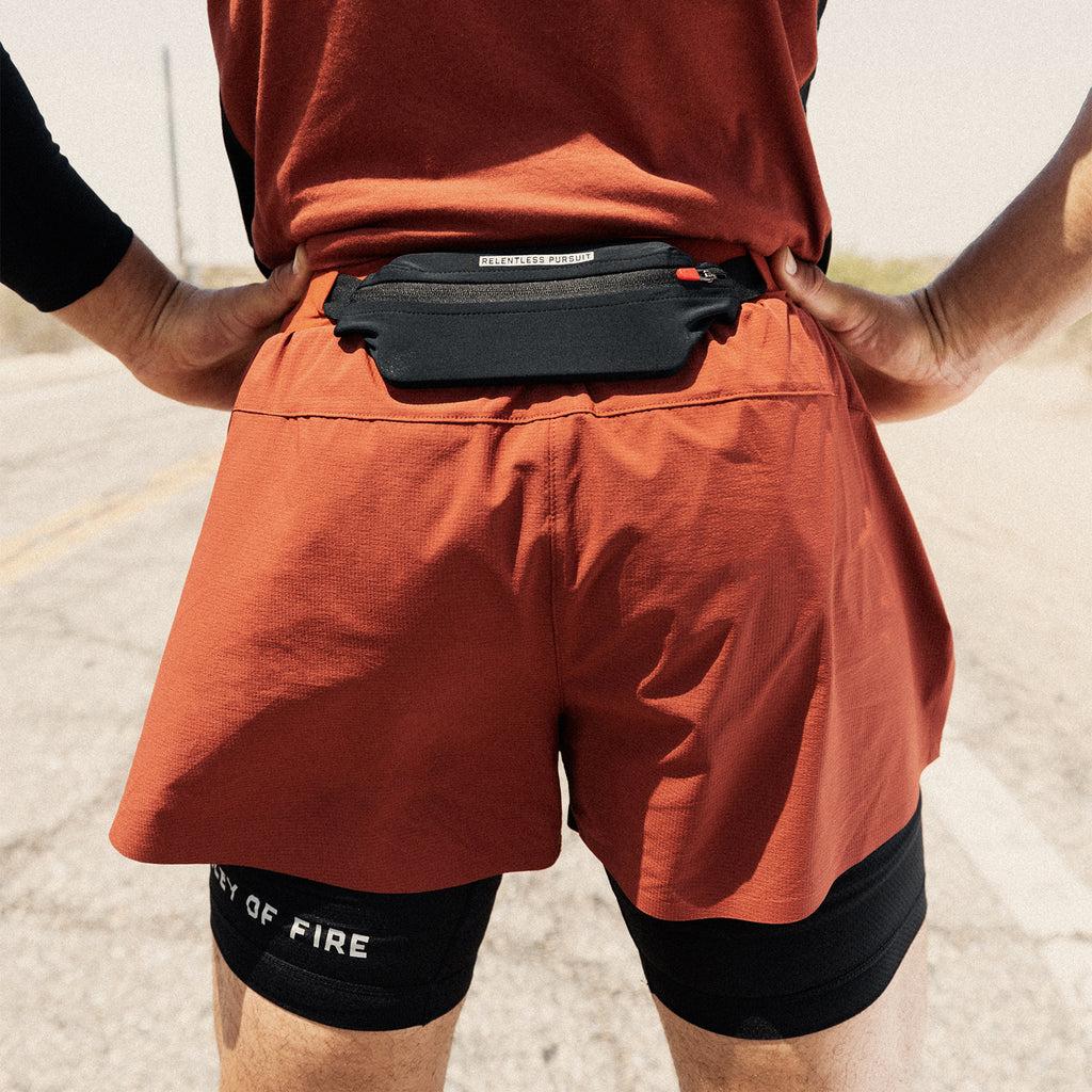 0786. Ripstop 3" Belt Pack Short - Brick/Black Product Image
