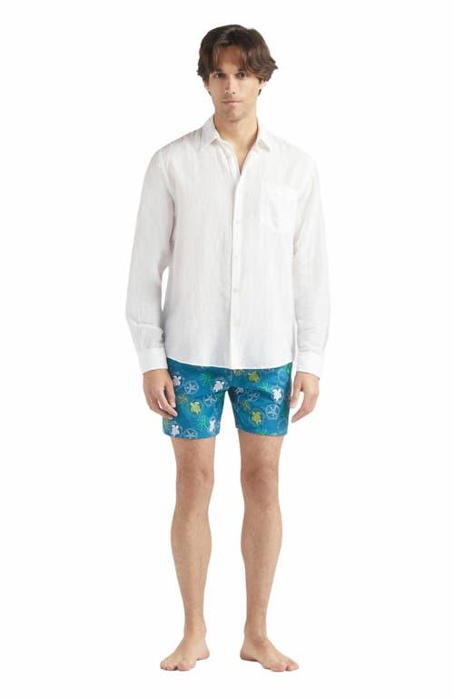 Vilebrequin Men's Solid Linen and Cotton Shirt Product Image