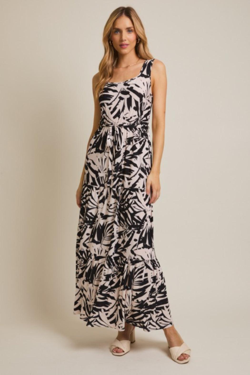 Tropical Print Maxi Dress Product Image