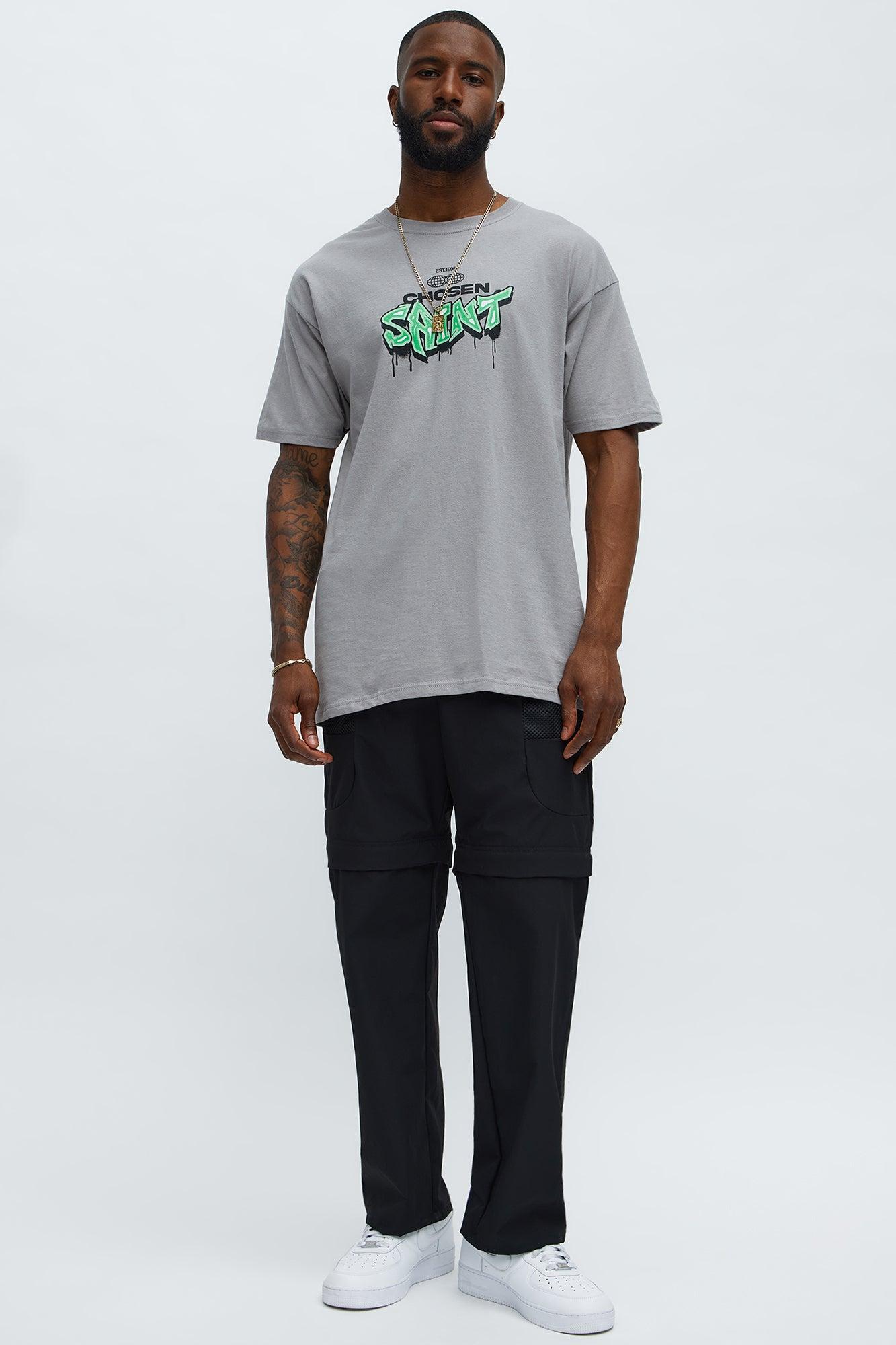 Chosen Saint Short Sleeve Tee - Light Grey Male Product Image