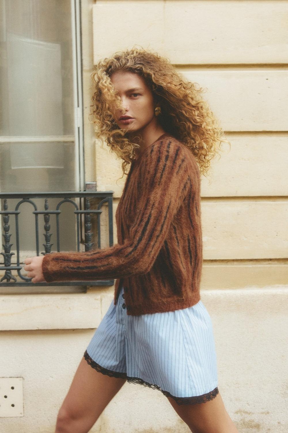 June Shirt Blue Stripe Product Image