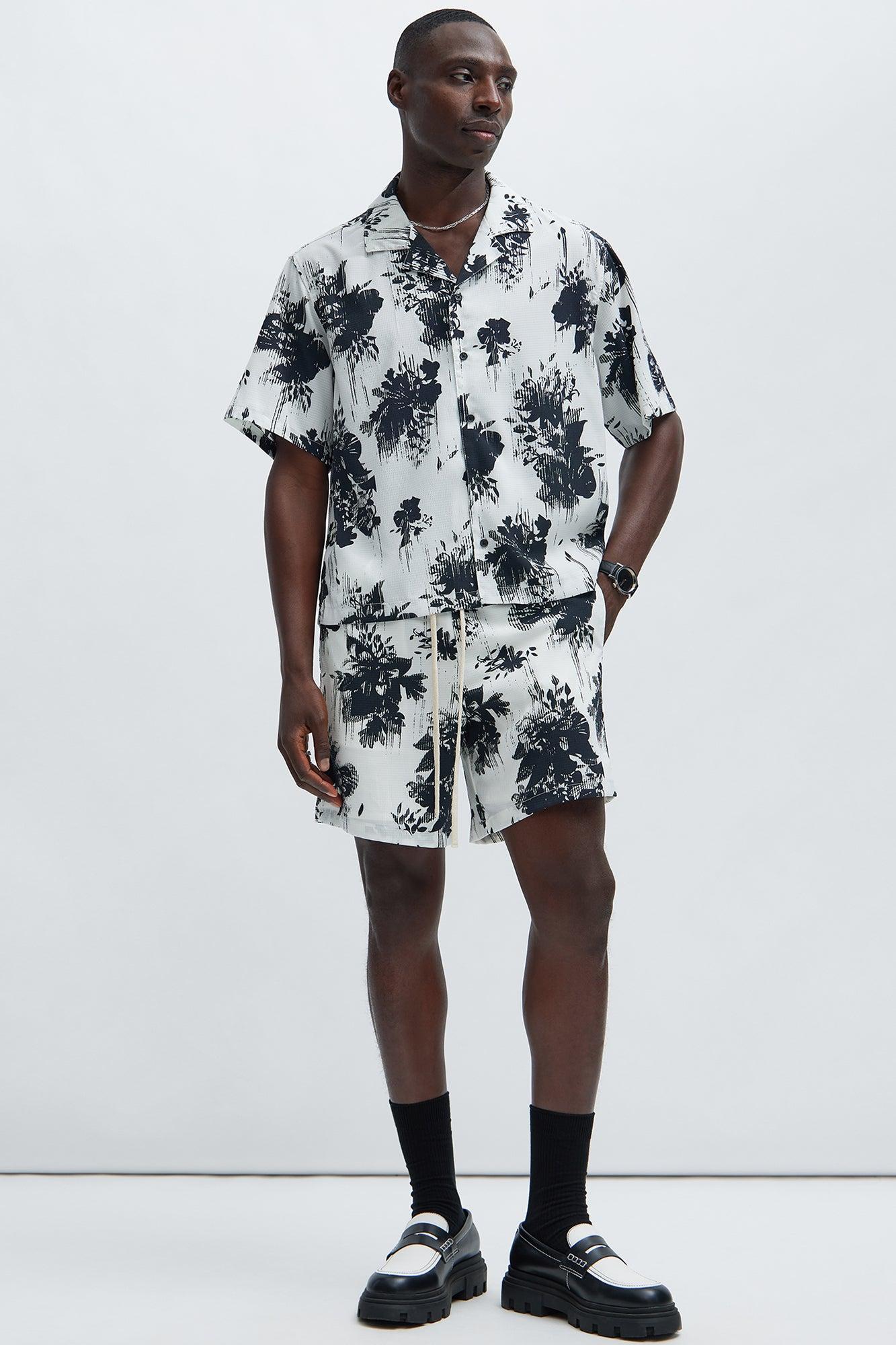 Luna Flor Textured Shirt - Black/combo Product Image