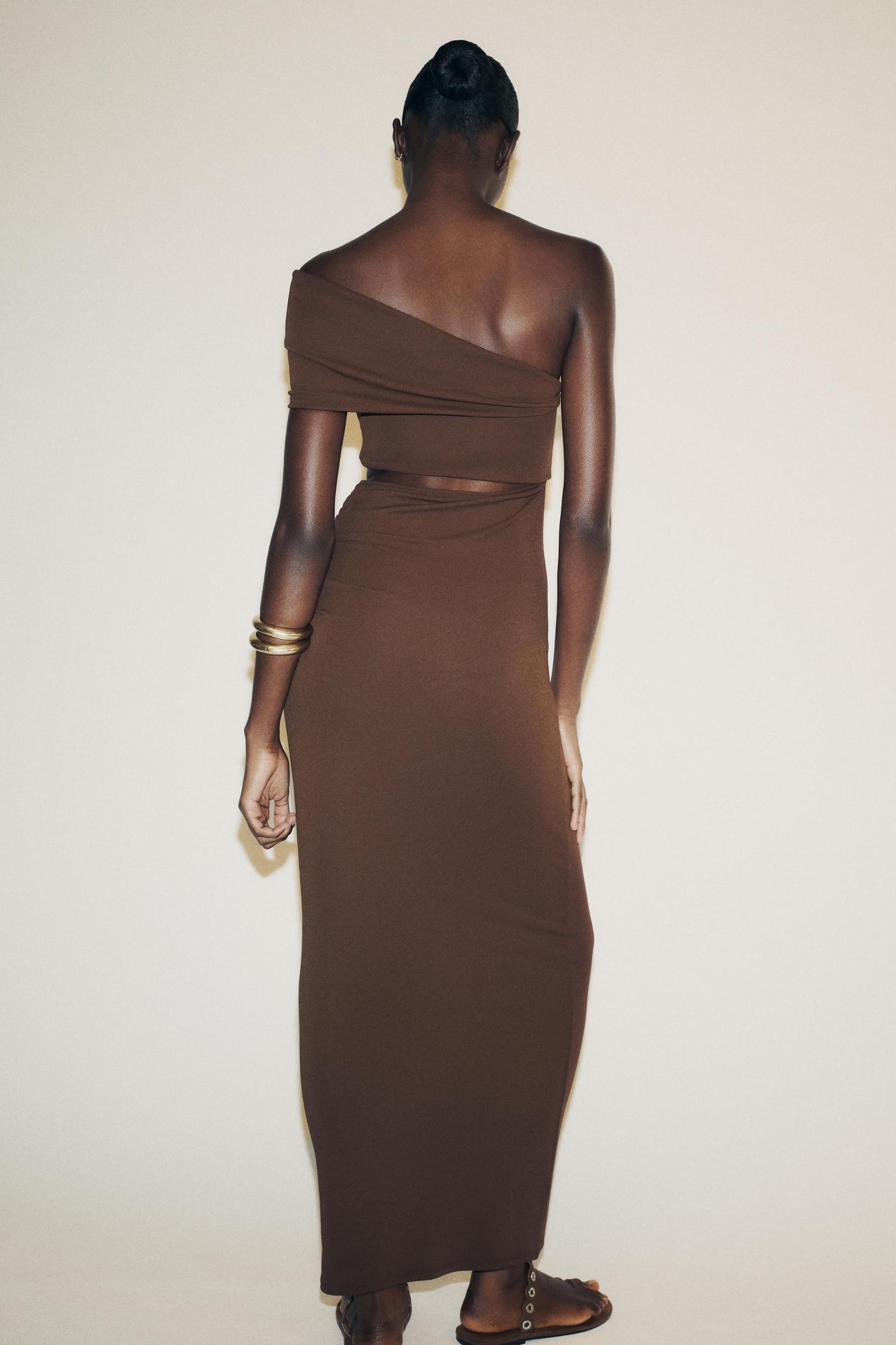 ASYMMETRIC CUT OUT MAXI DRESS Product Image