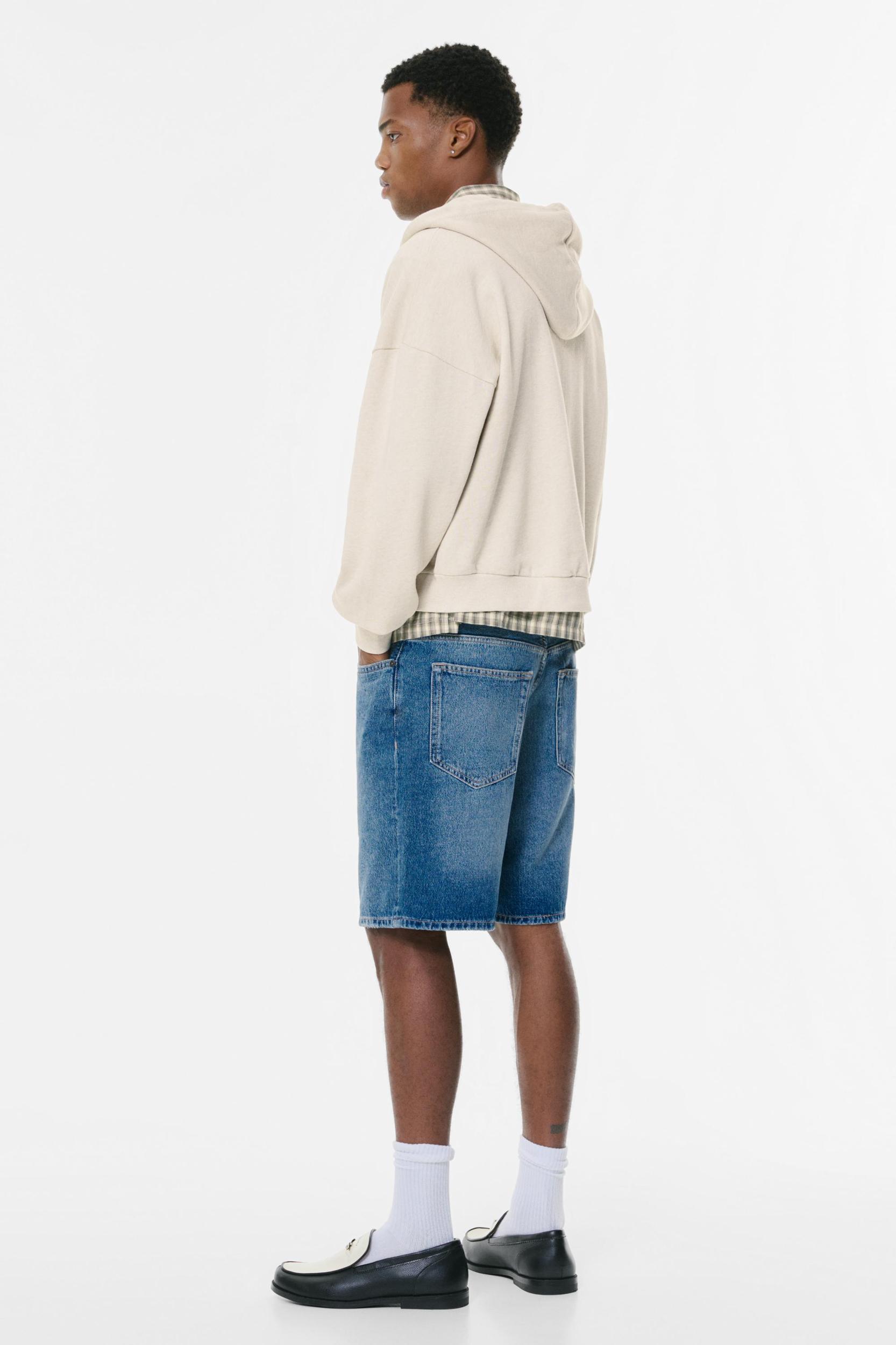 Cropped zip-up hoodie Product Image