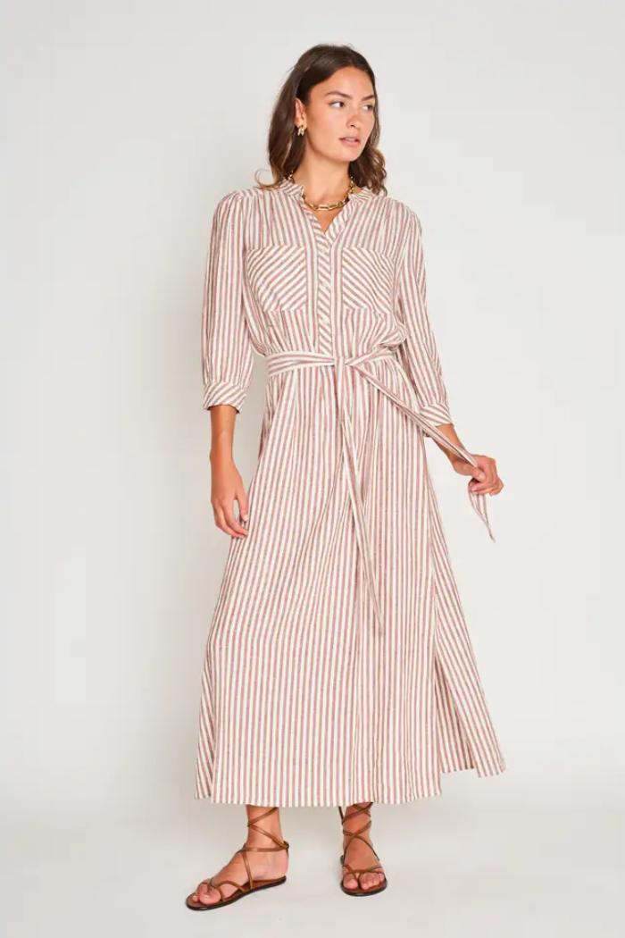 Cassie Striped Dress Product Image