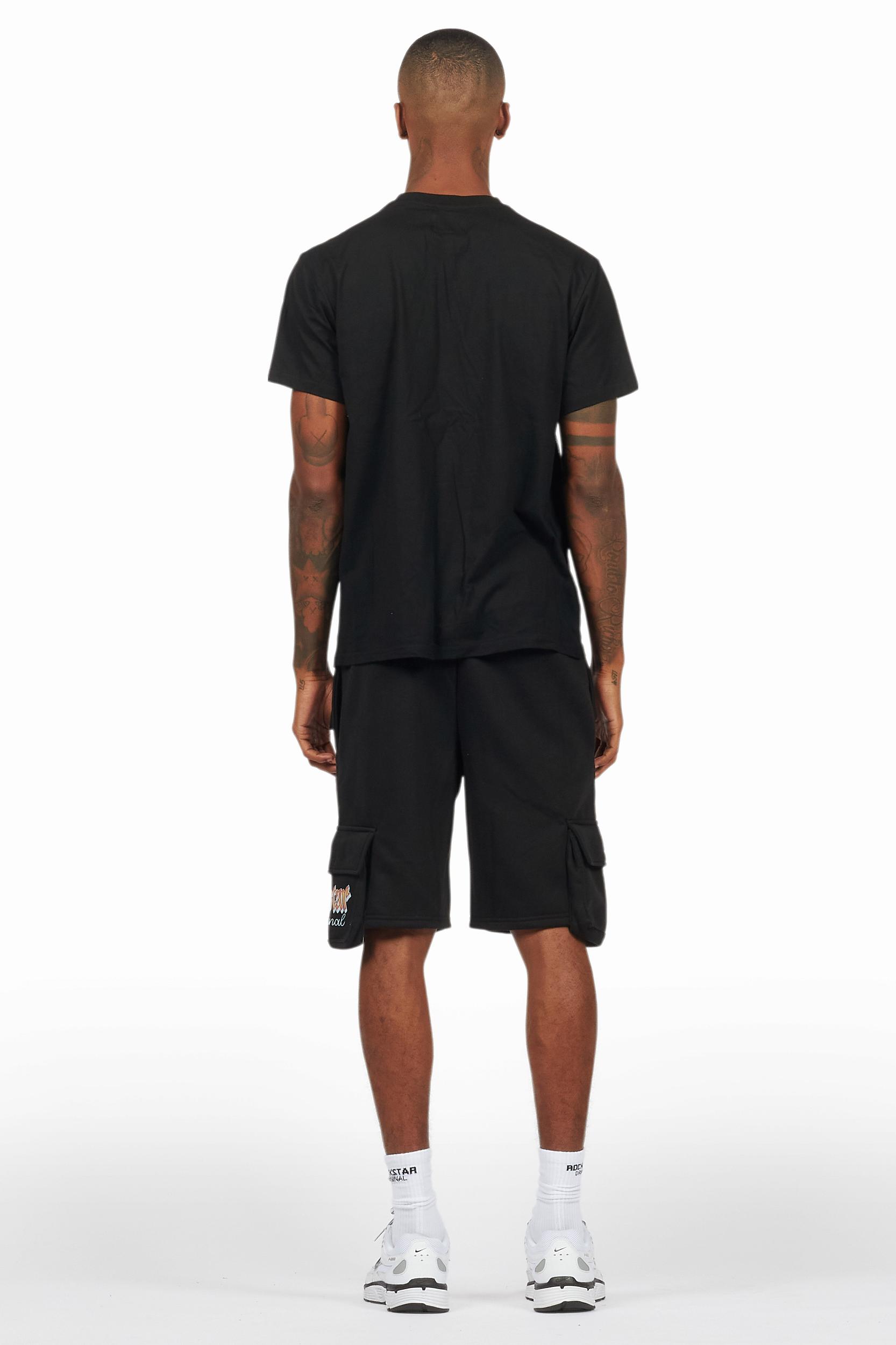 Shoota Black/Red Short Set Male Product Image